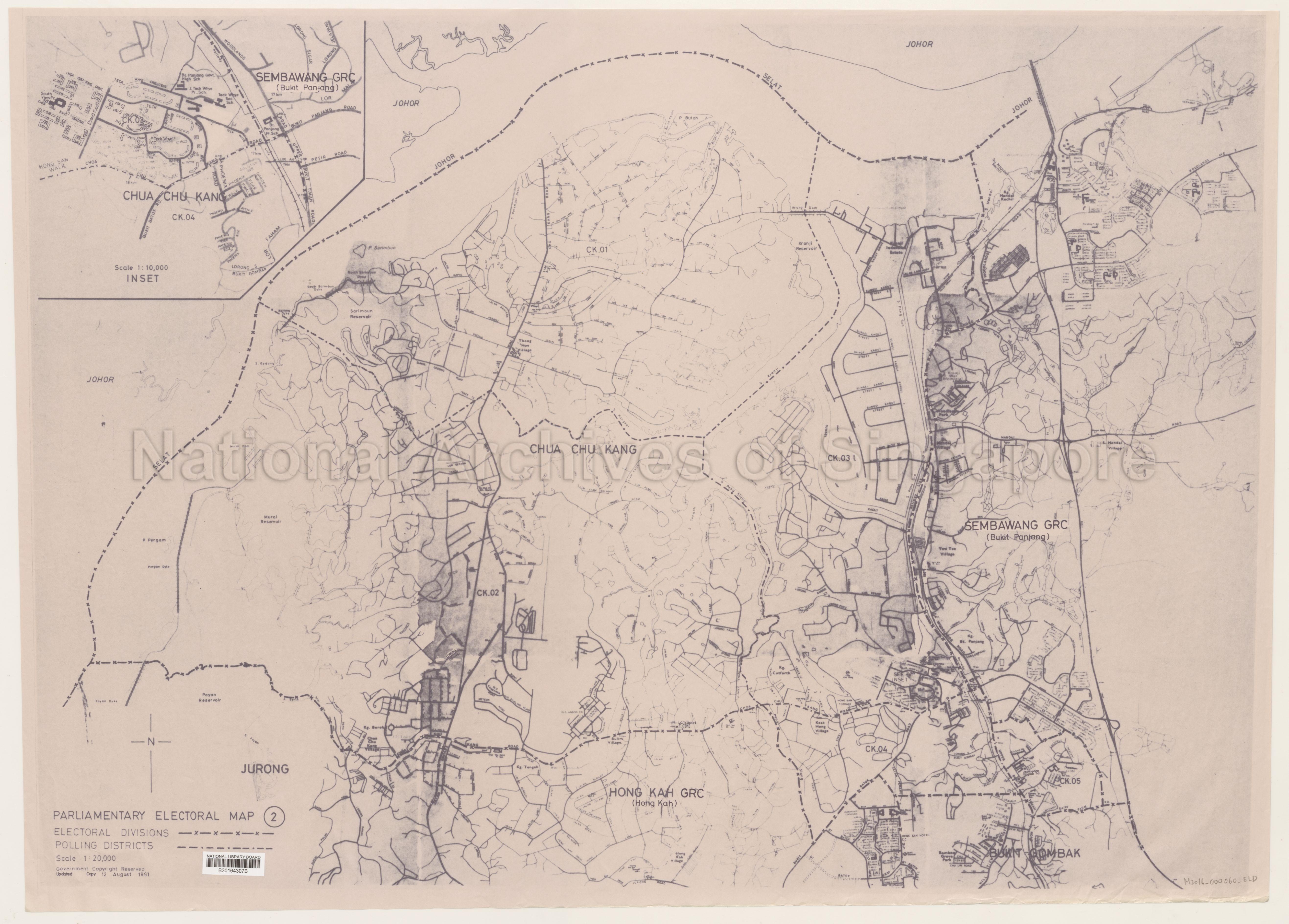 Electoral boundary map - Choa Chu Kang