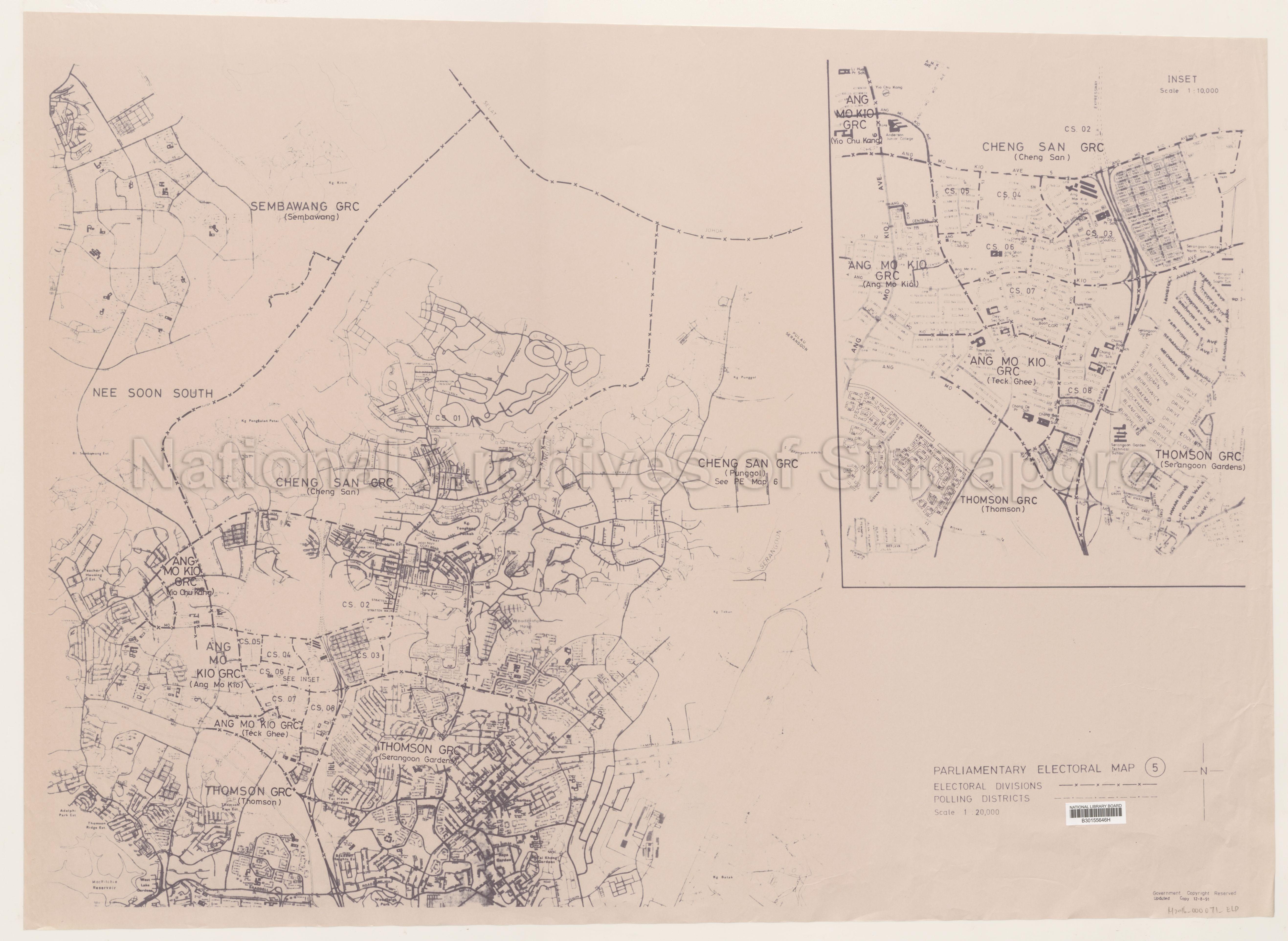 Electoral boundary map - Cheng San GRC