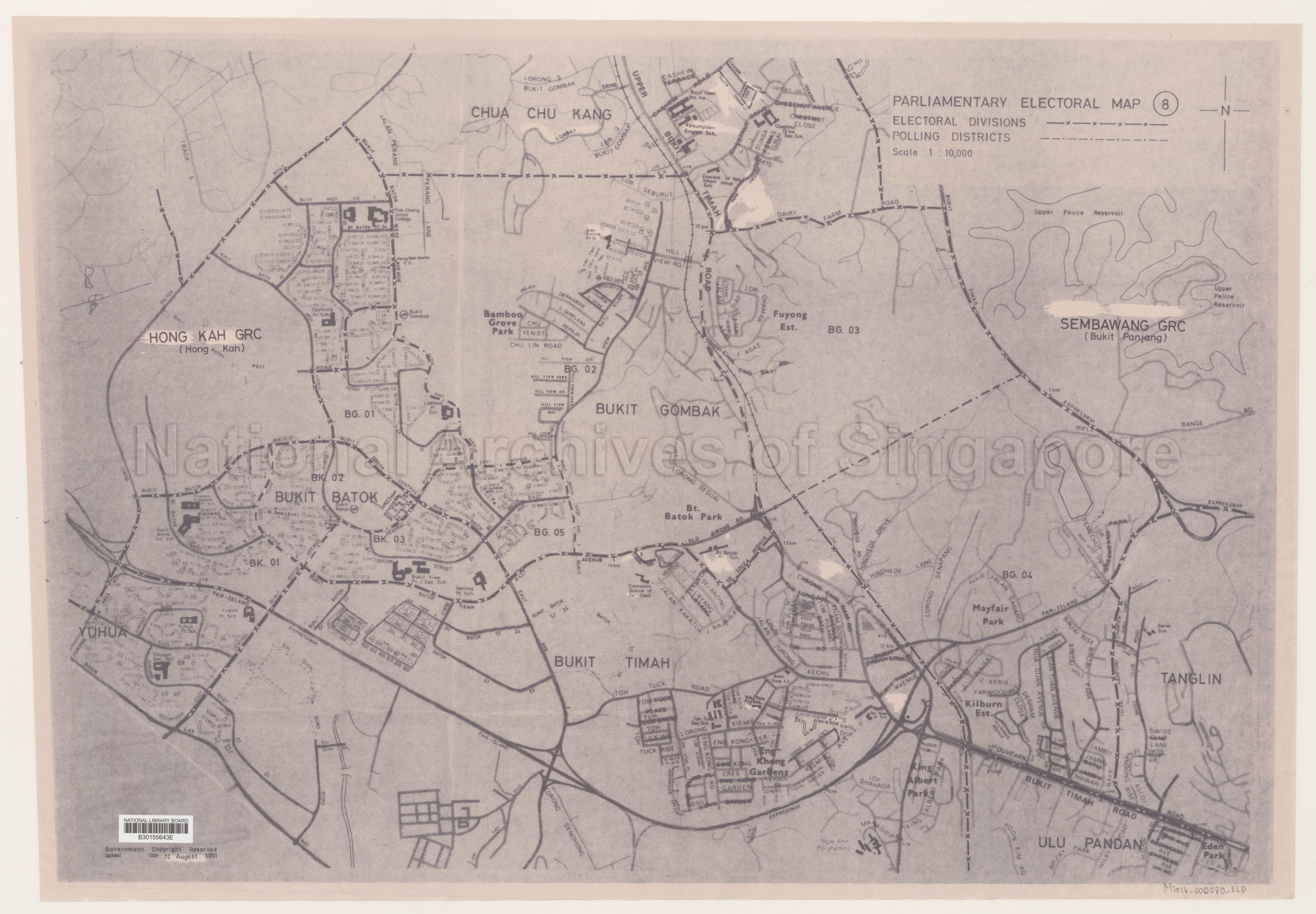 Electoral boundary map - Bukit Gombak, Bukit Batok