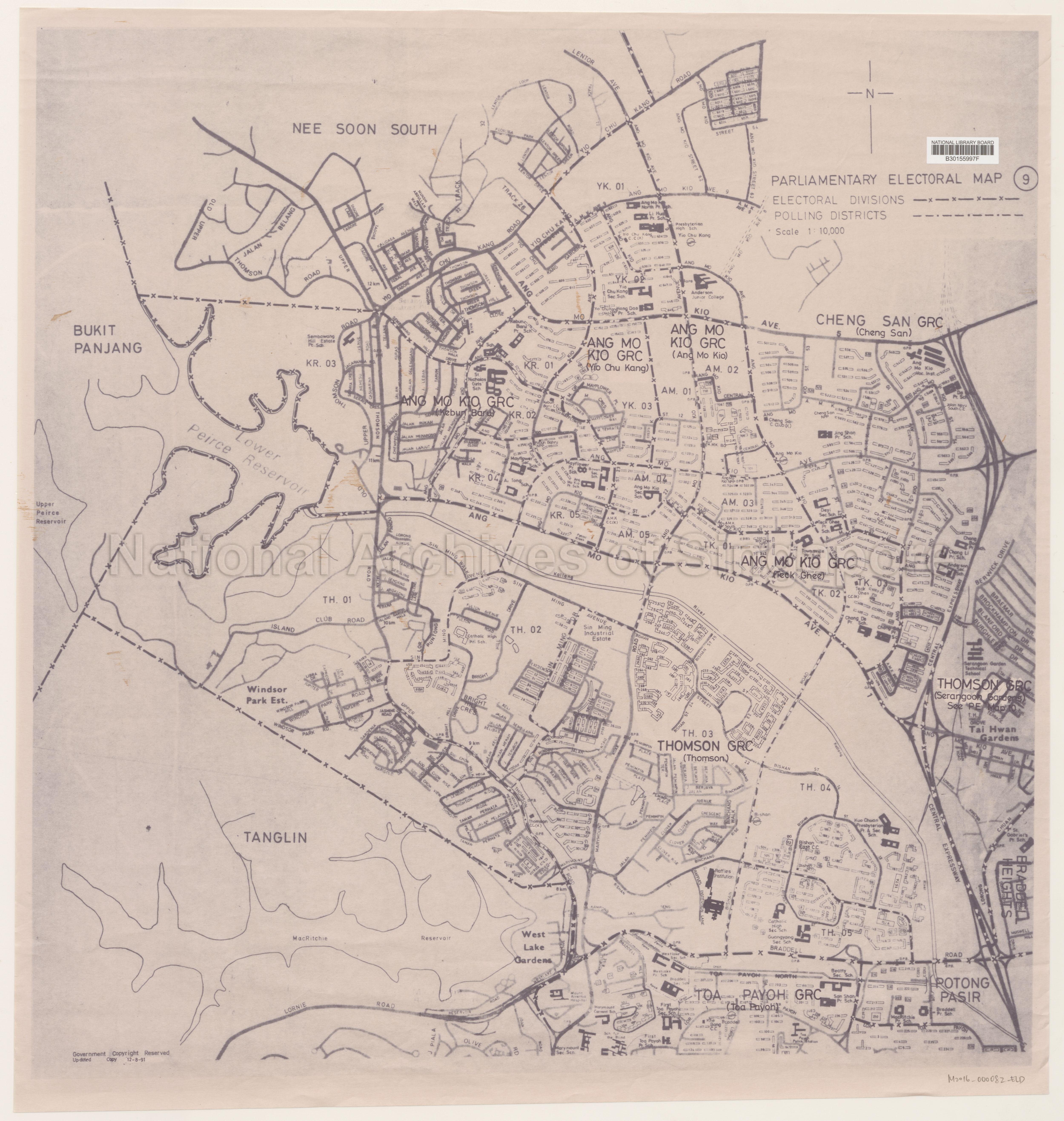 Electoral boundary map - Ang Mo Kio GRC, Thomson GRC ( …