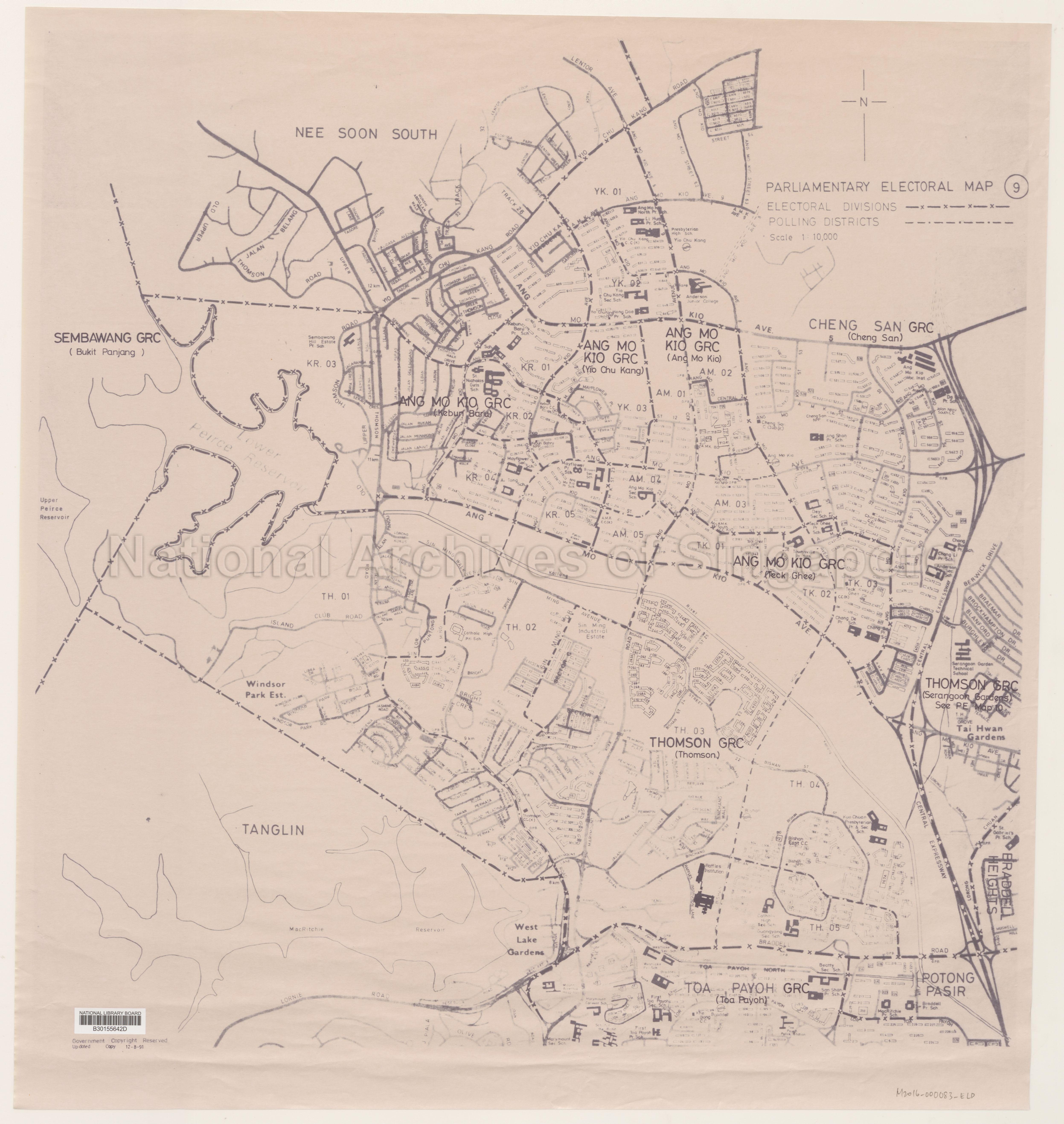 Electoral boundary map - Ang Mo Kio GRC, Thomson GRC ( …