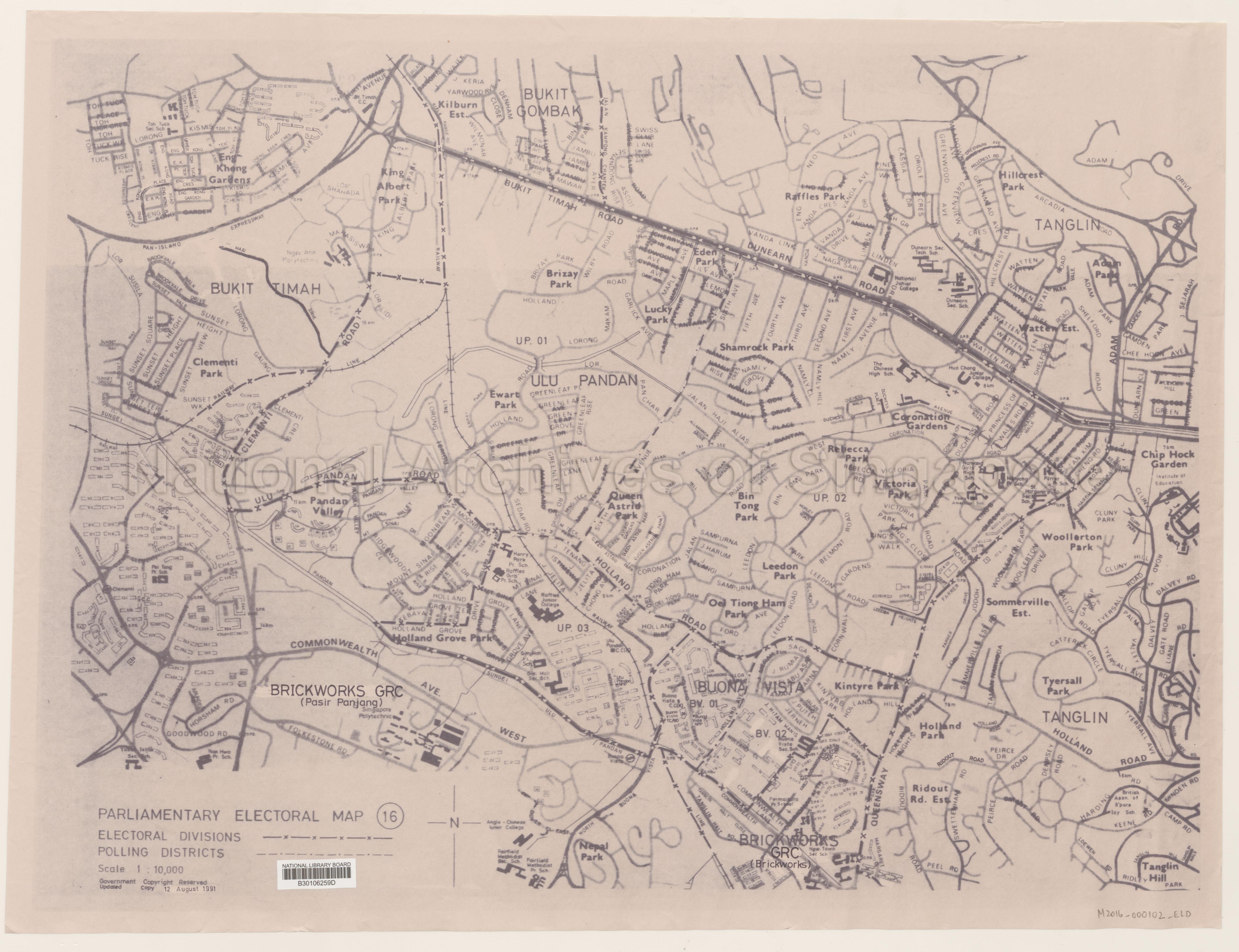 Electoral boundary map - Ulu Pandan, Buona Vista