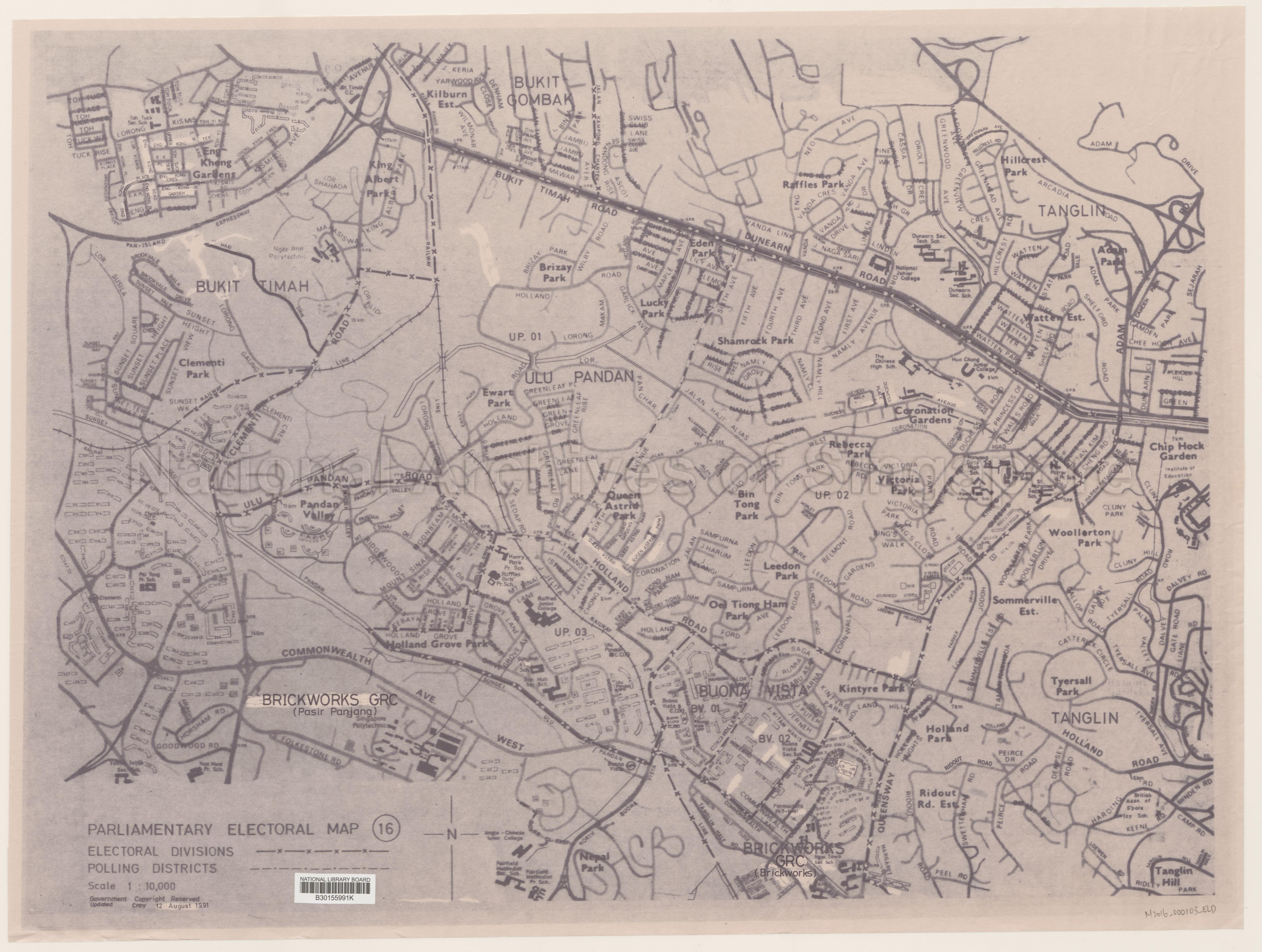 Electoral boundary map - Ulu Pandan, Buona Vista