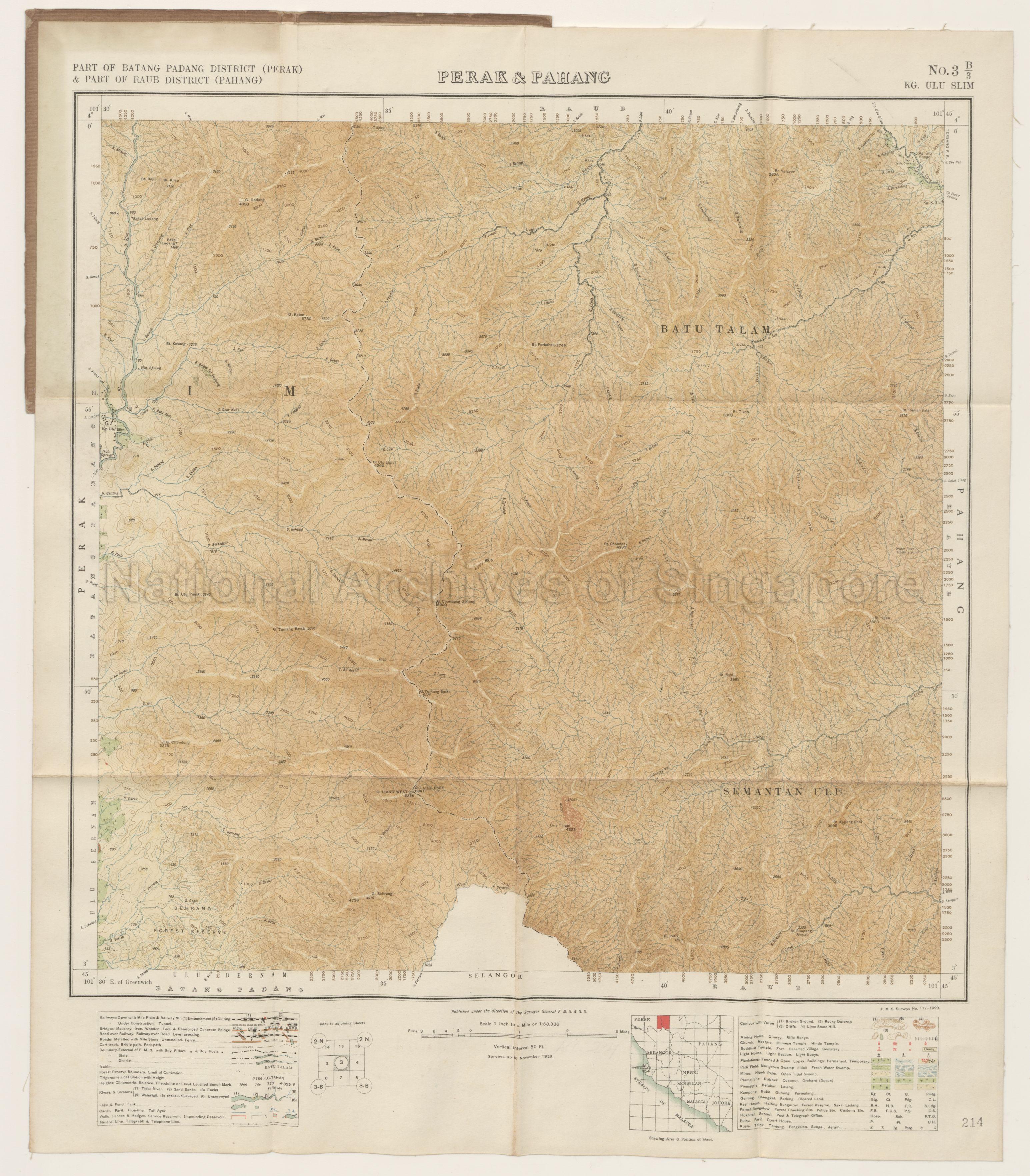Part of Batang Padang District (Perak) and part of Raub  …