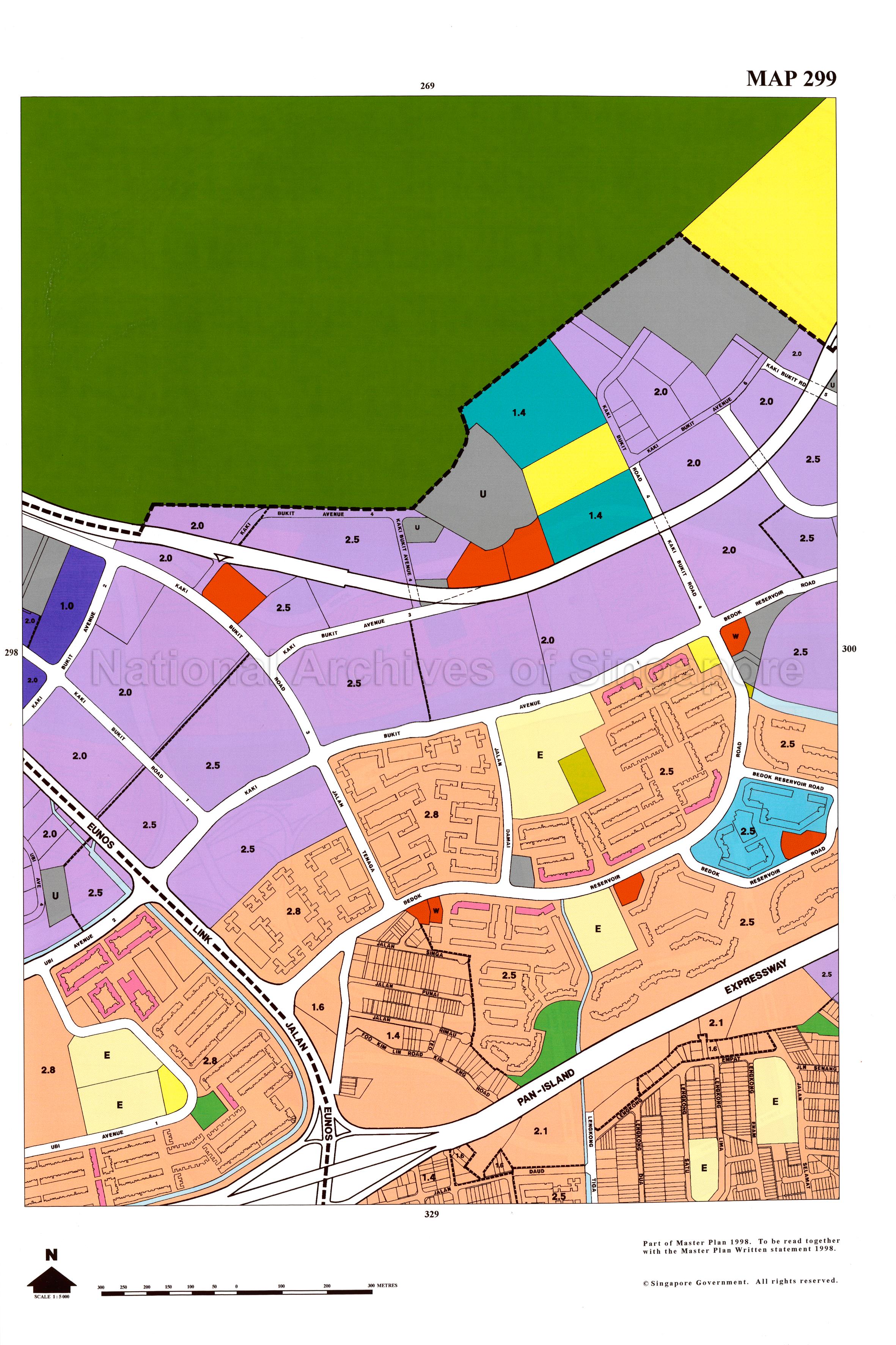 Master Plan 1998 Volume 2: Map 299
