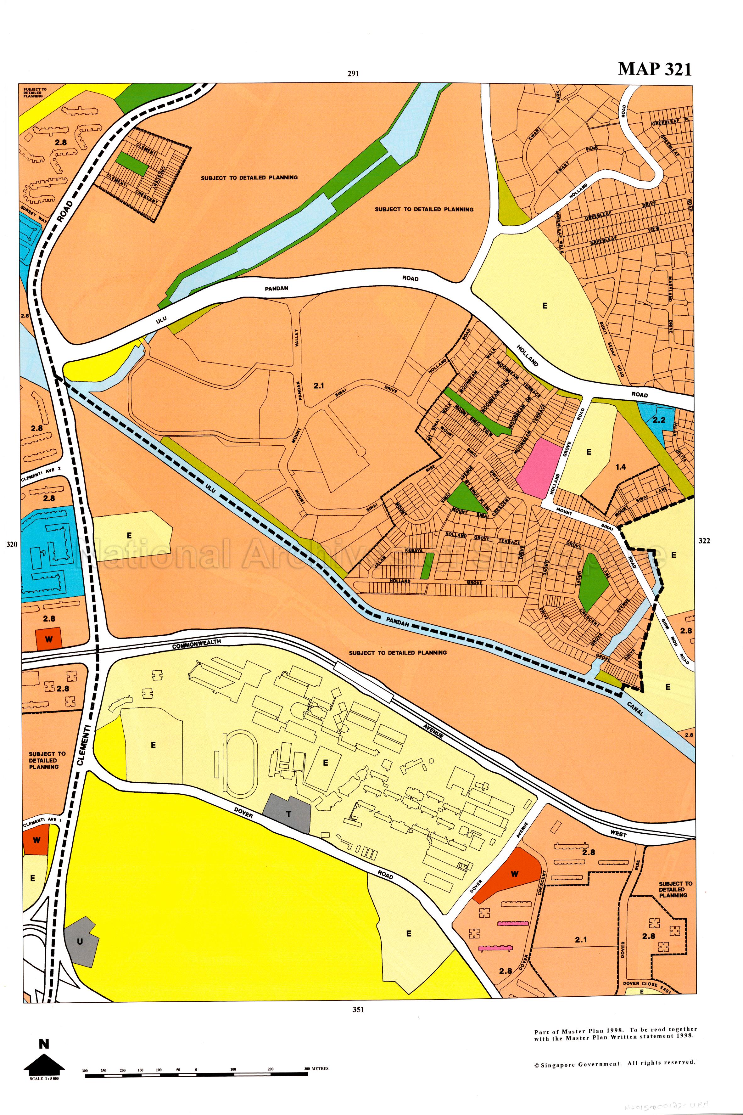 Master Plan 1998 Volume 2: Map 321