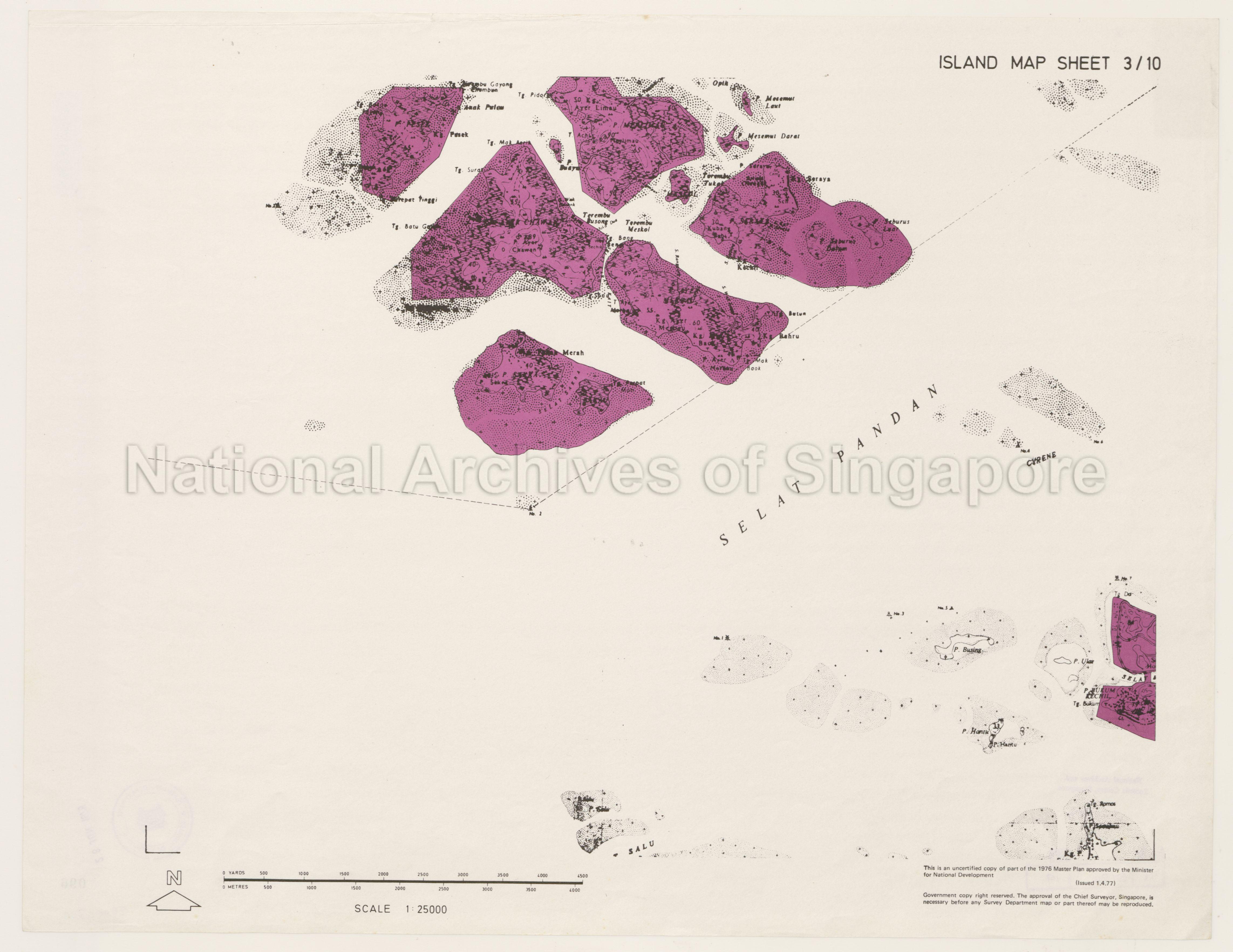 1976 Master Plan: Island Map Sheet 3/10