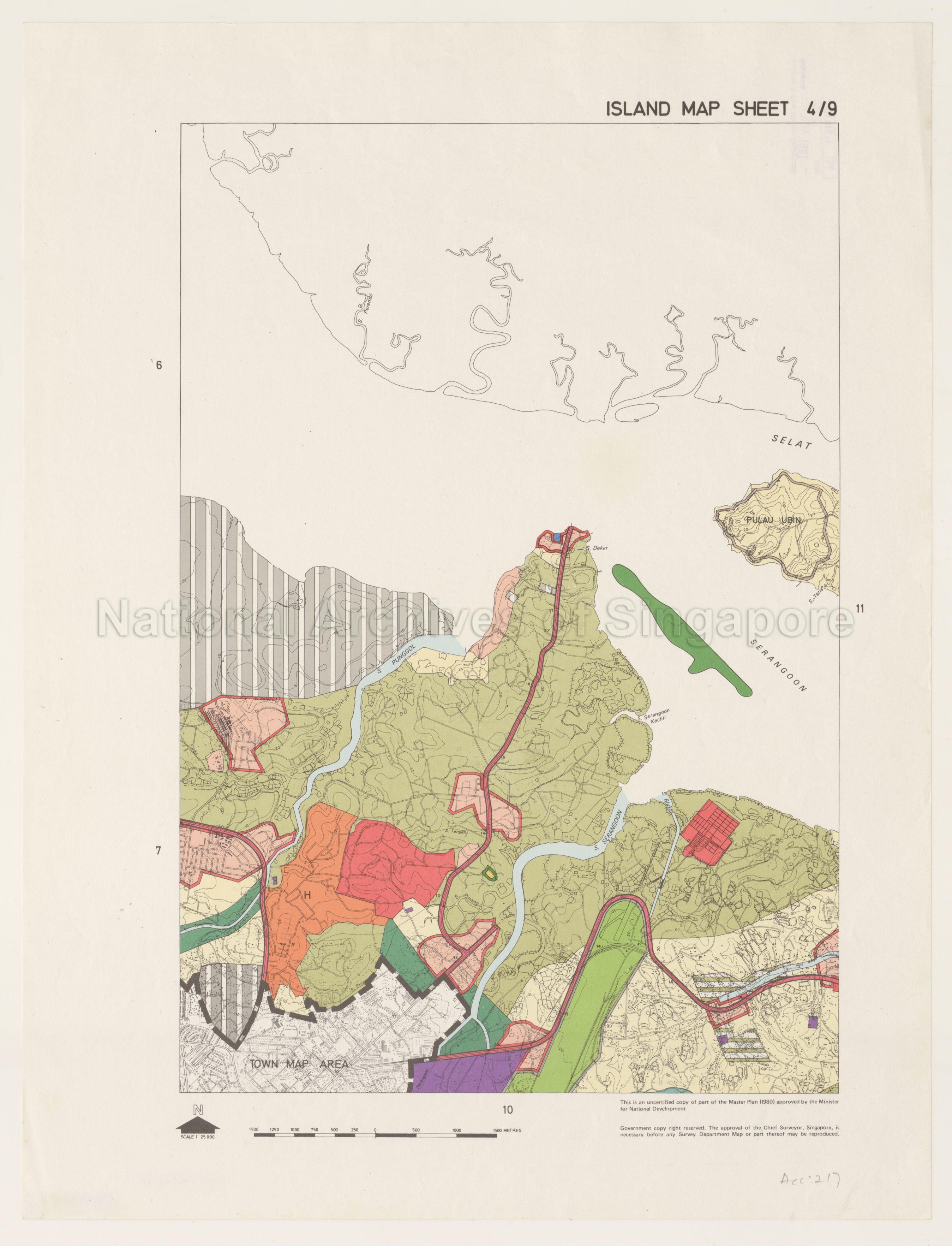 1980 Master Plan: Island Map Sheet 4/9