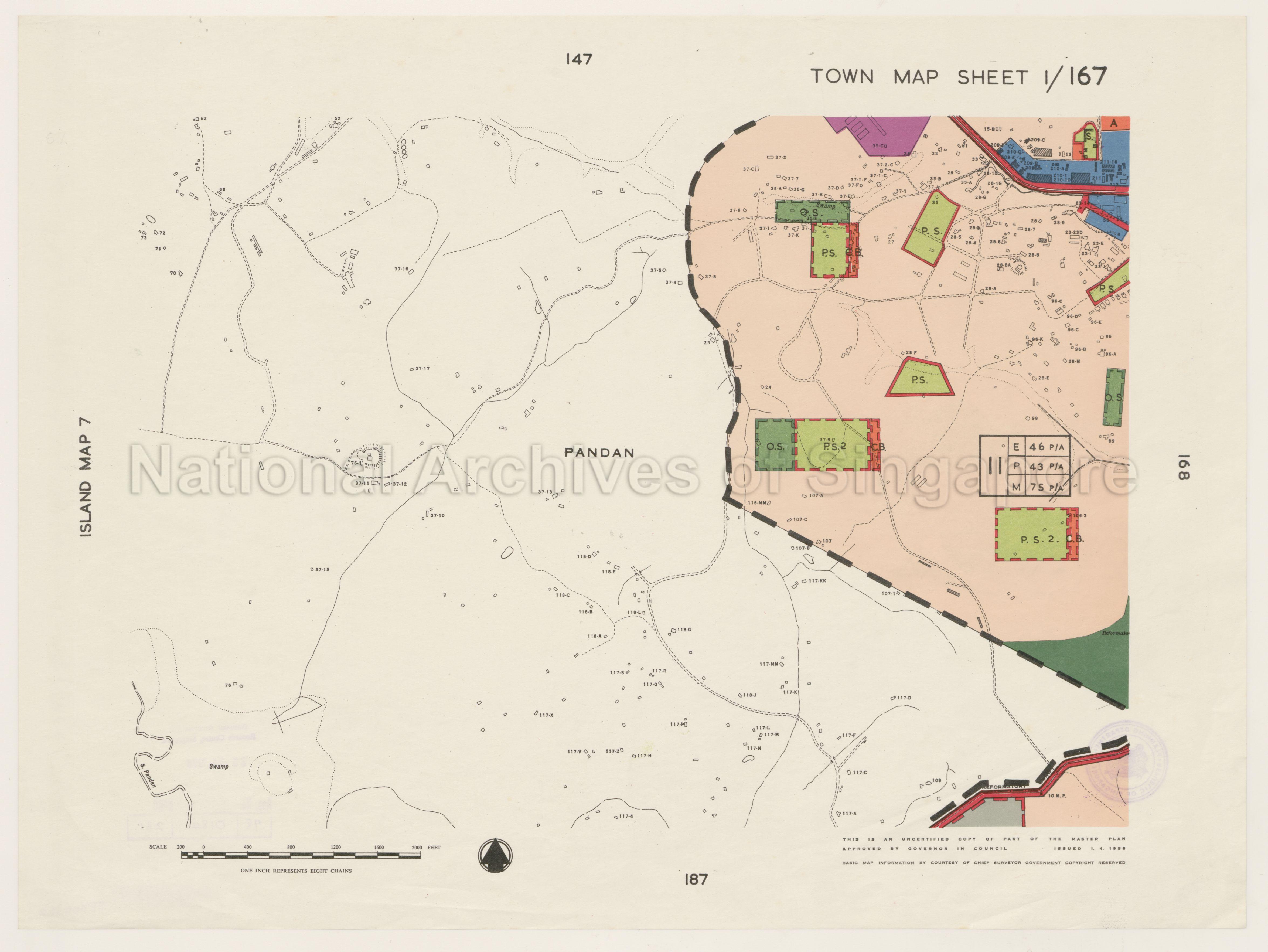 Town Map Sheet 1/167