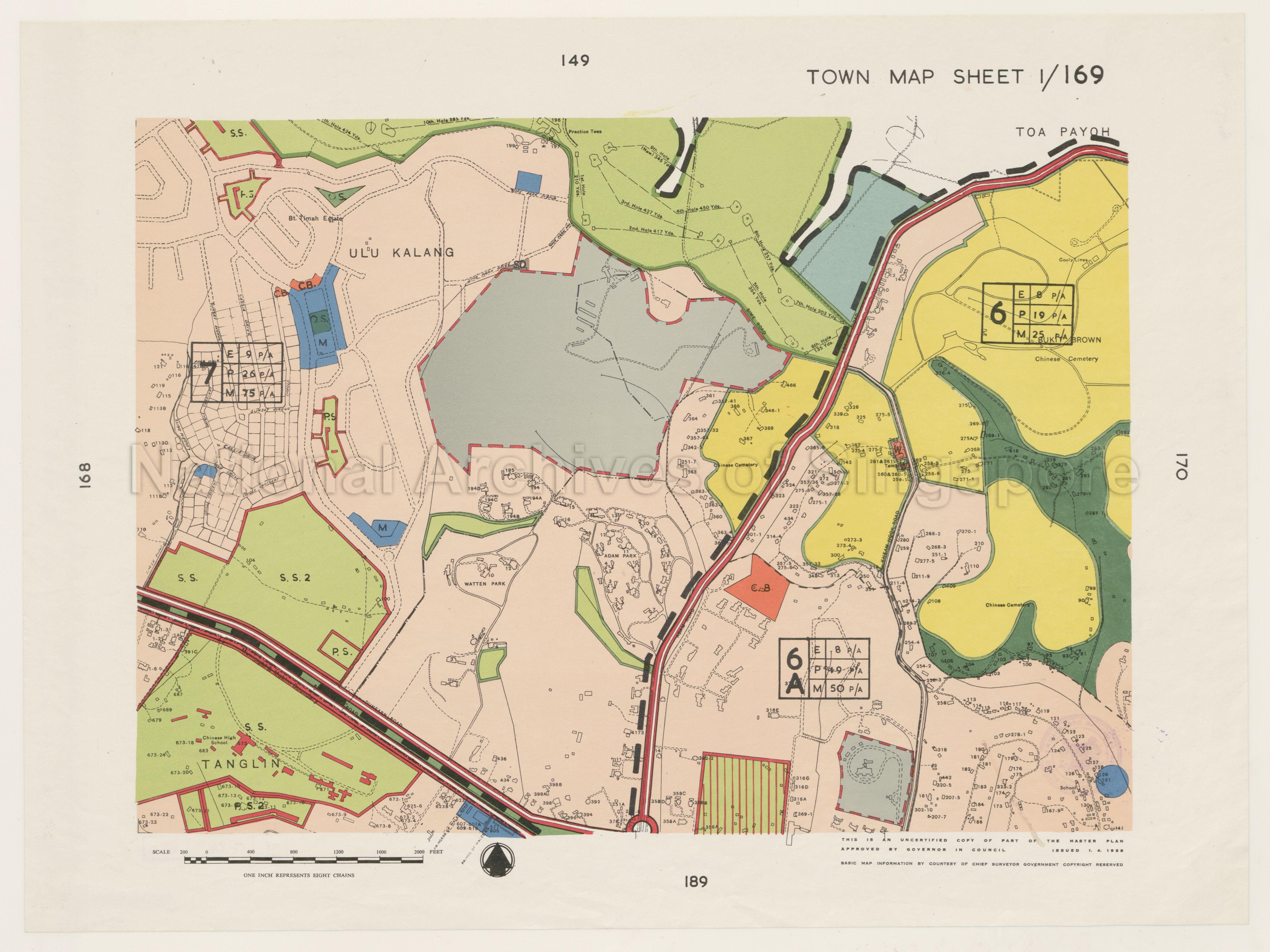 Town Map Sheet 1/169