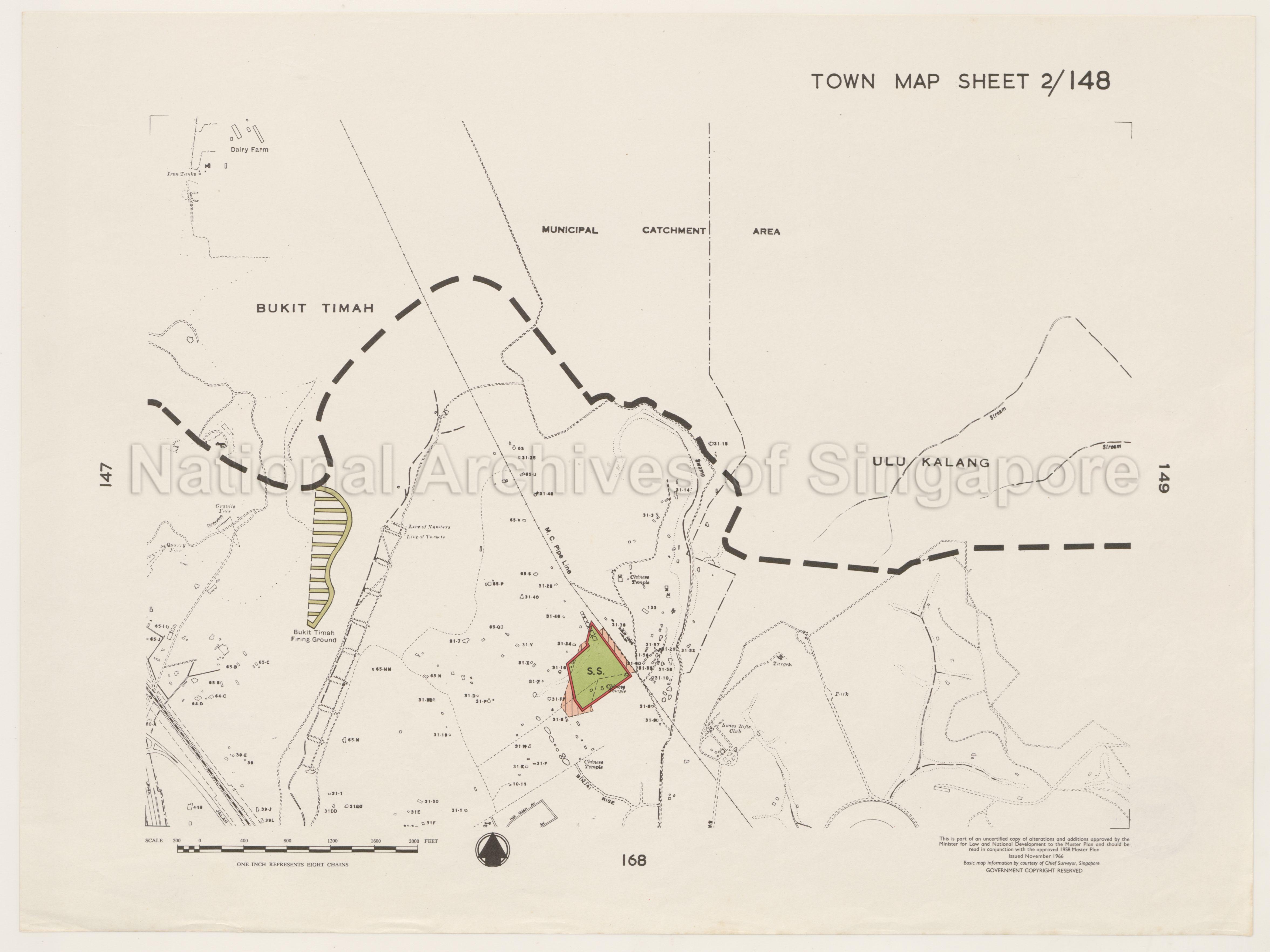 1958 Master Plan - Town Map Sheet 2/148