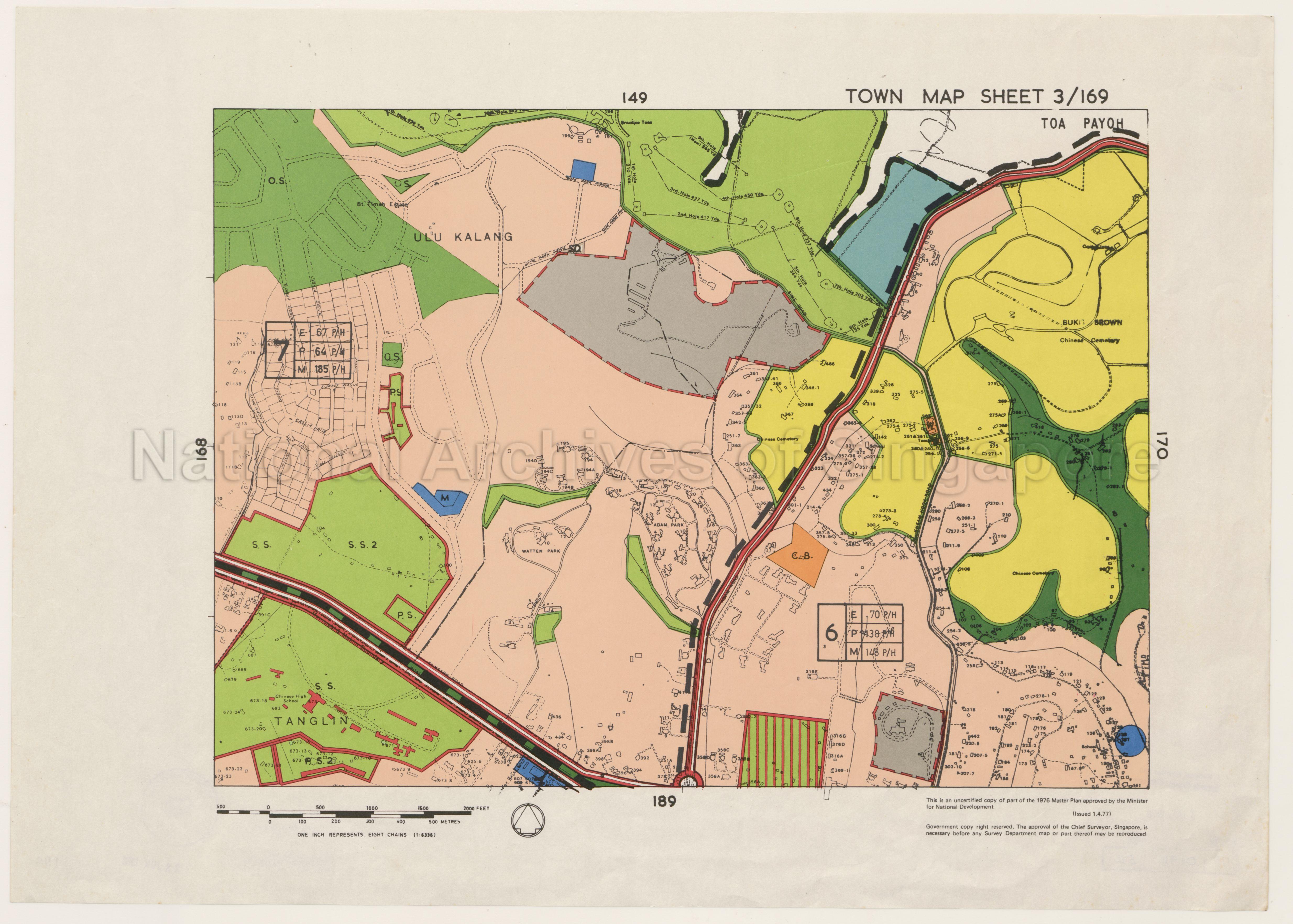 1976 Master Plan: Town Map Sheet 3/169