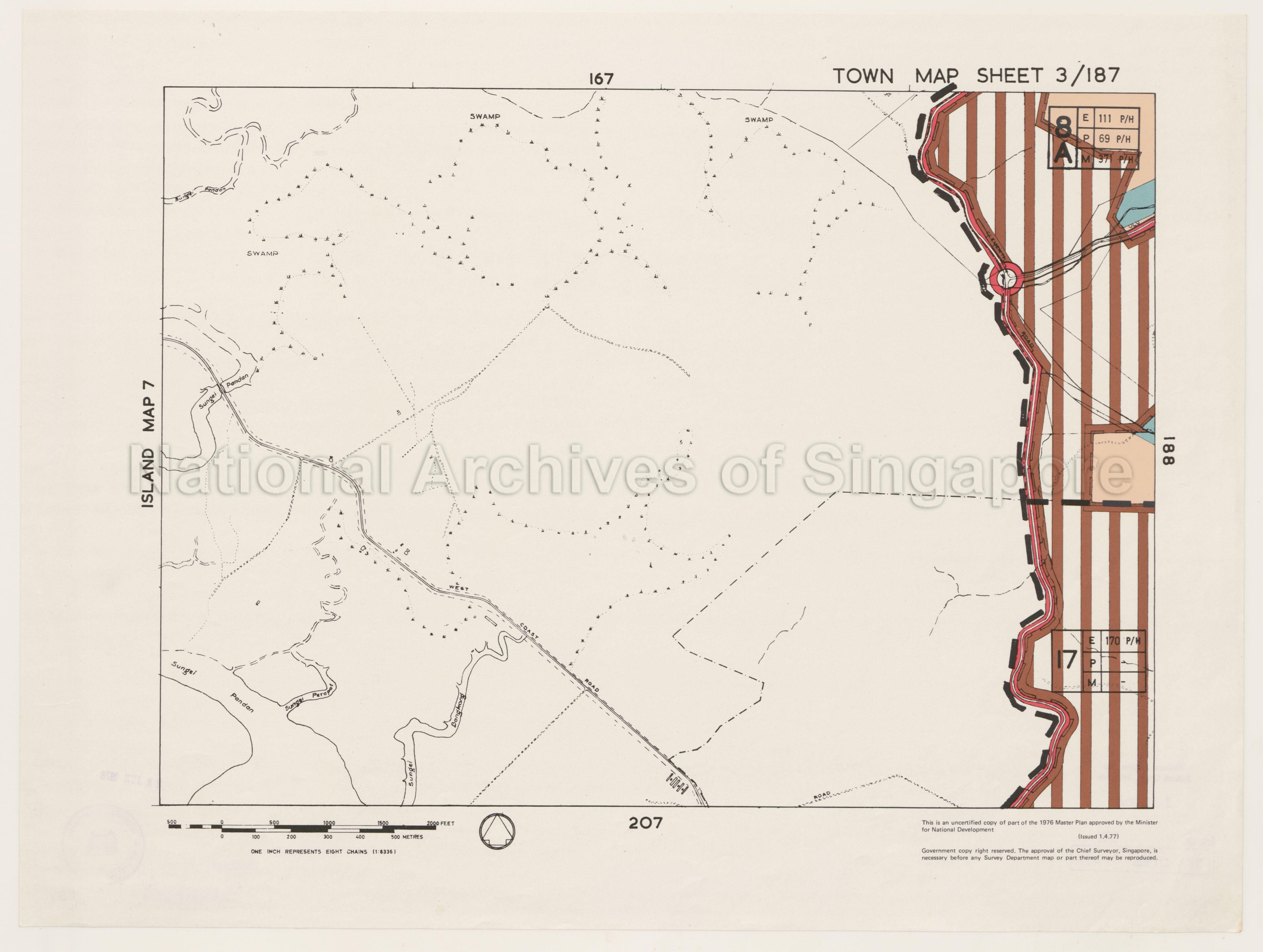 1976 Master Plan: Town Map Sheet 3/187