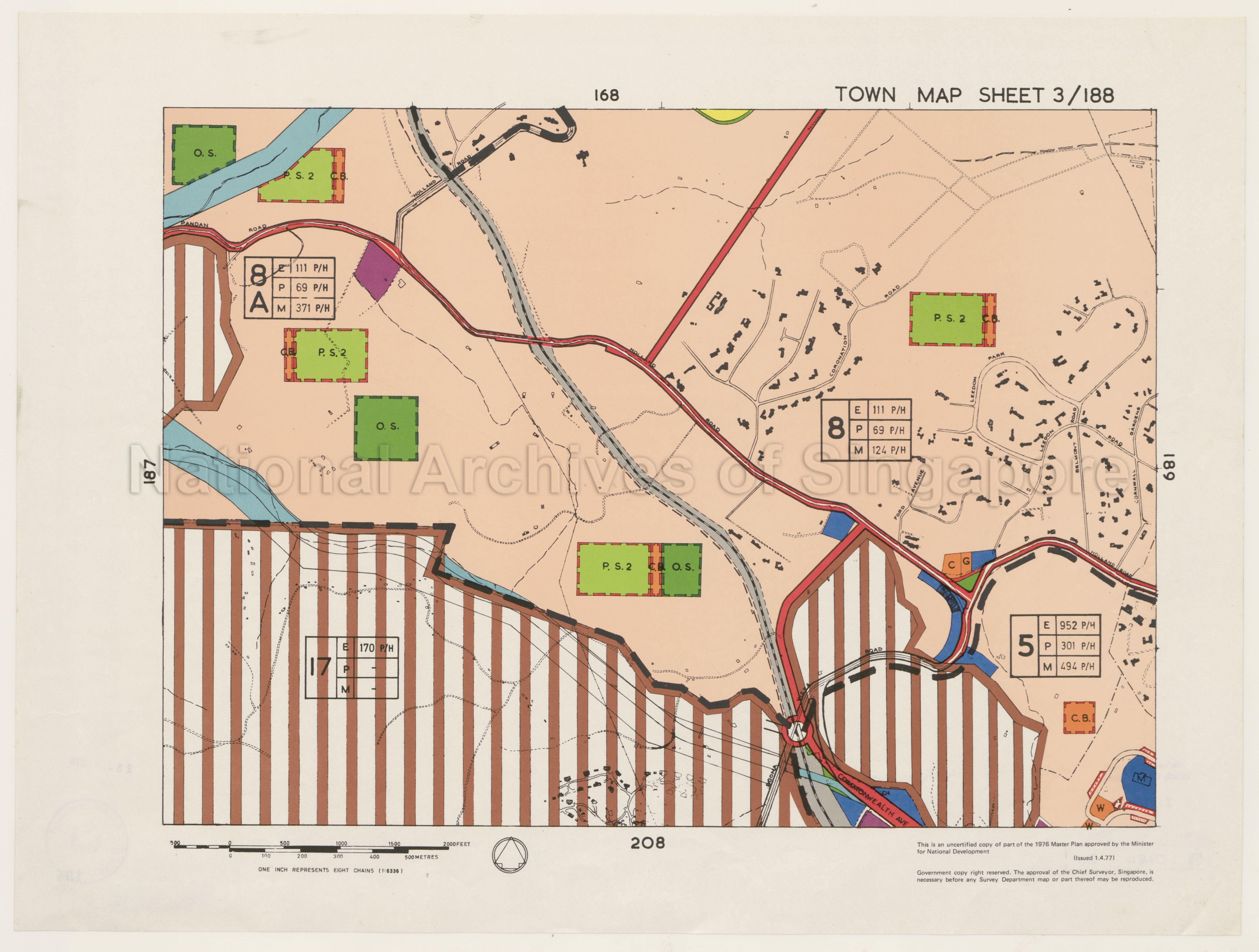 1976 Master Plan: Town Map Sheet 3/188