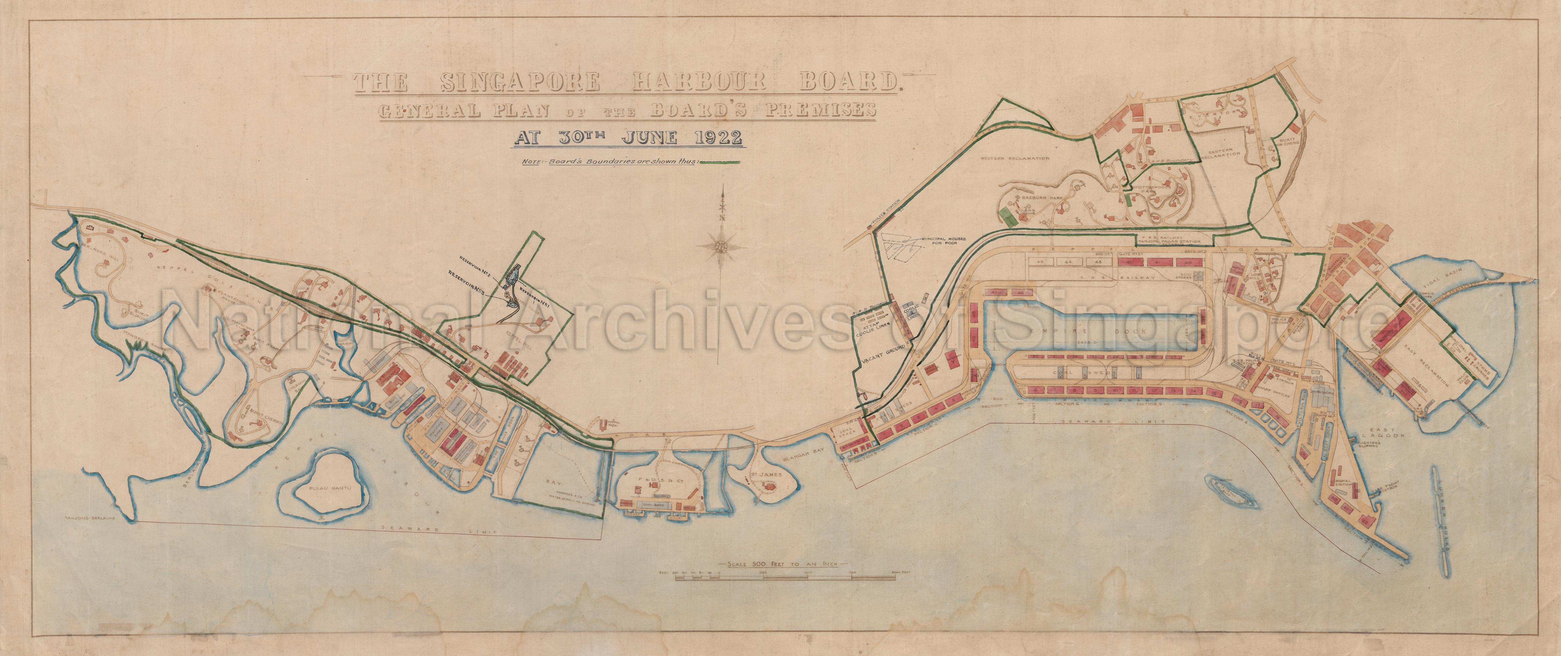 The Singapore Harbour Board. General Plan of the Board's  …