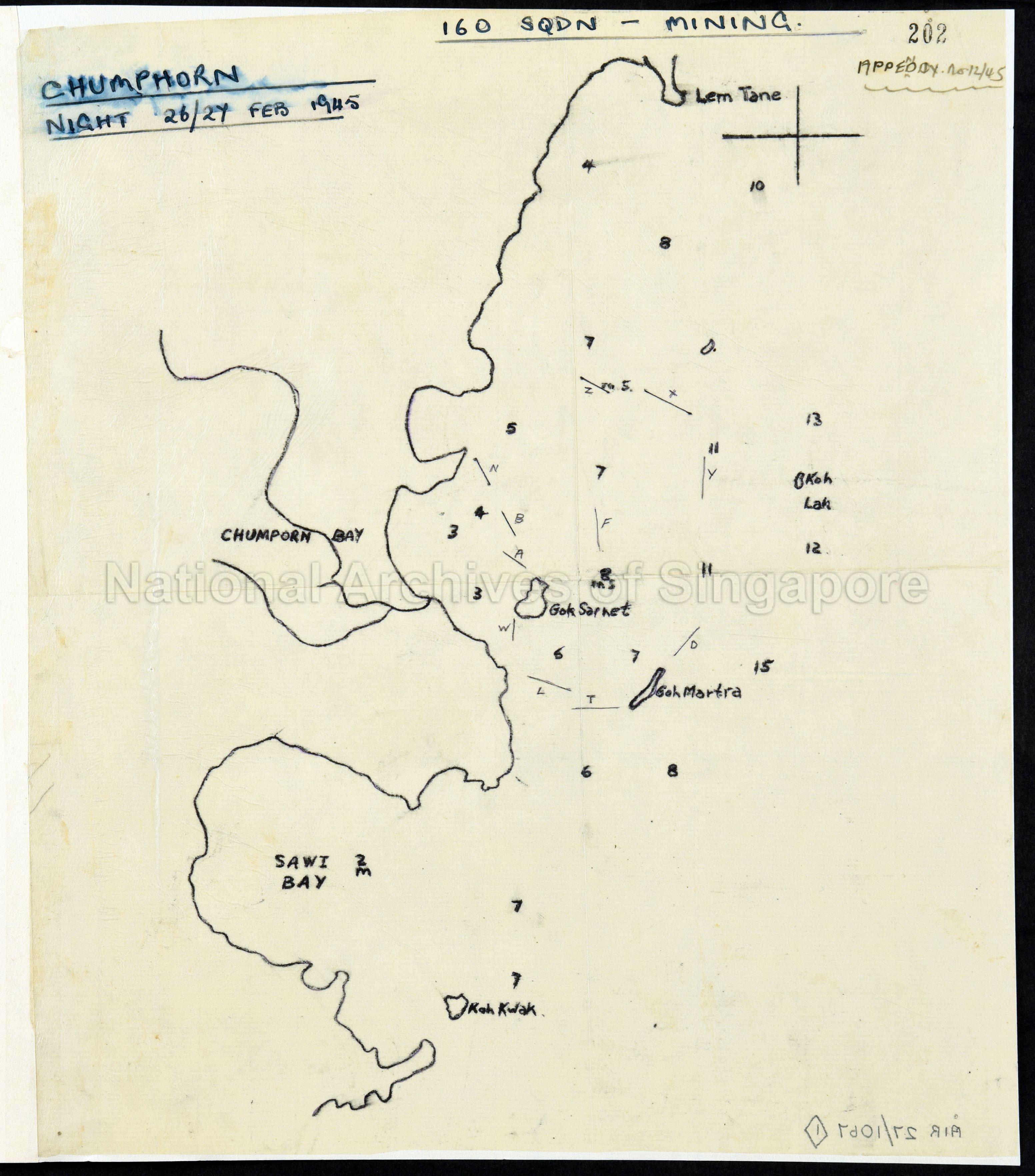 Chumphorn night 26/27 Feb 1945, App. No. 12/45