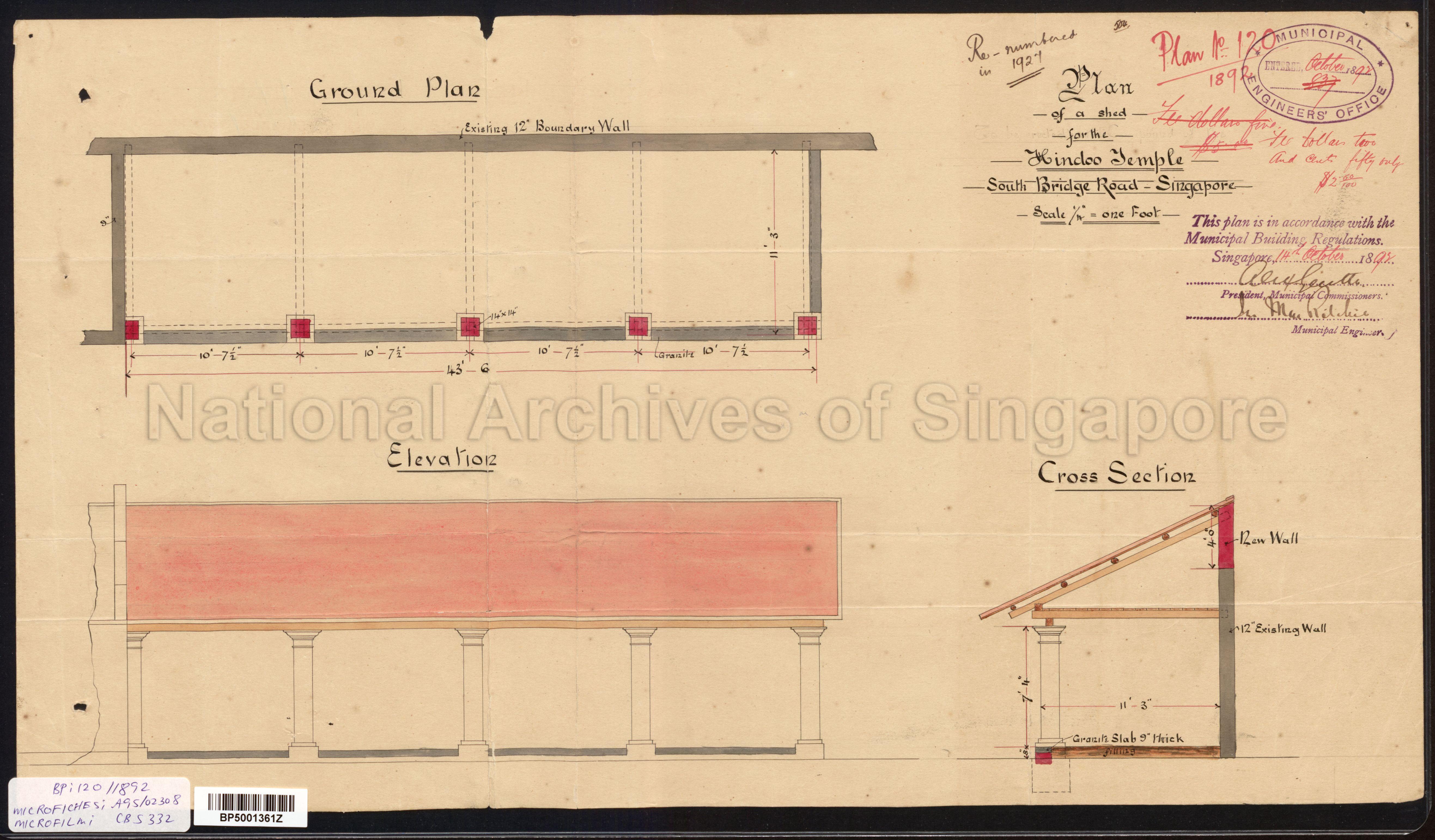 SHED FOR HINDU TEMPLE,