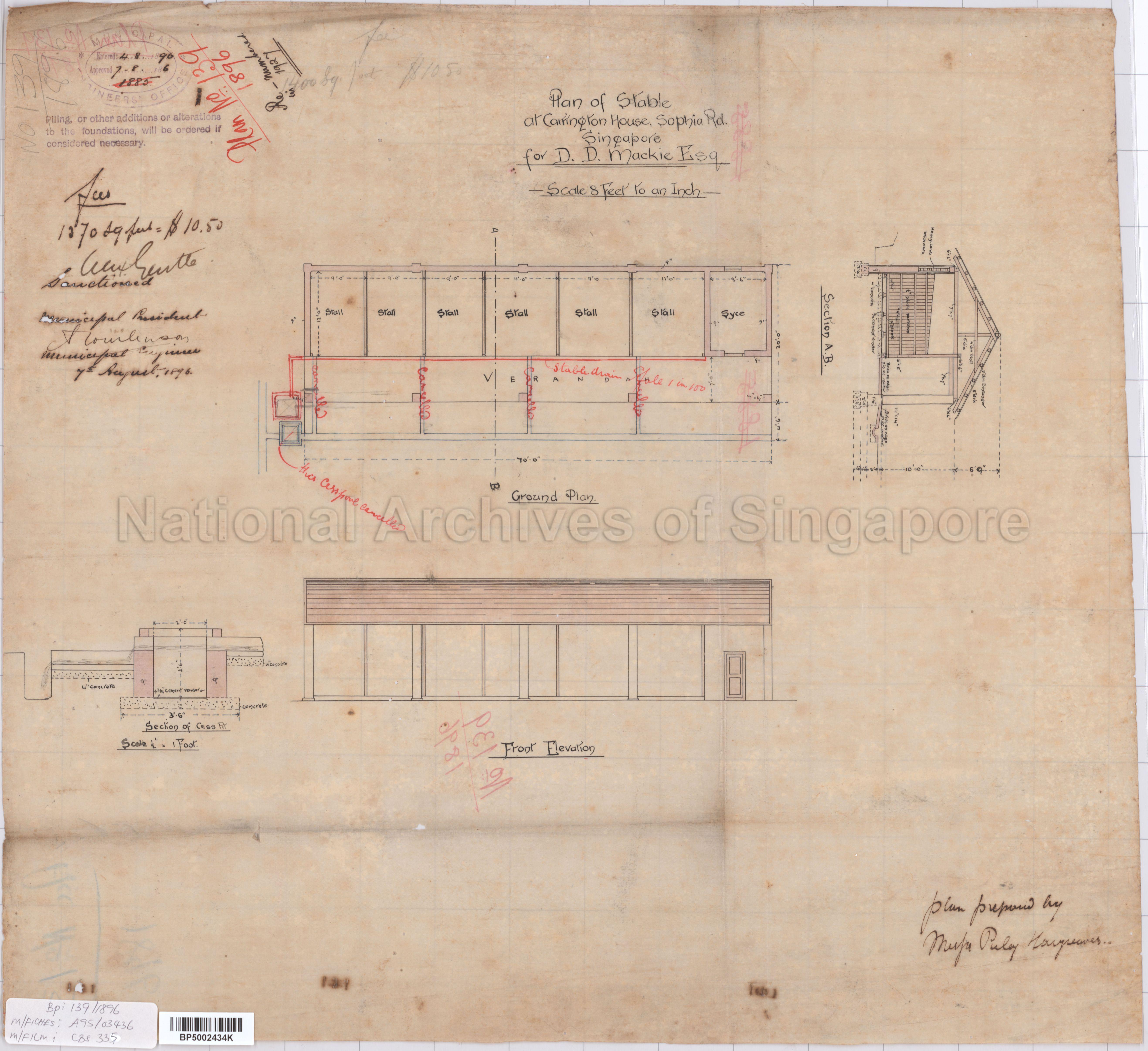 PLAN OF STABLE