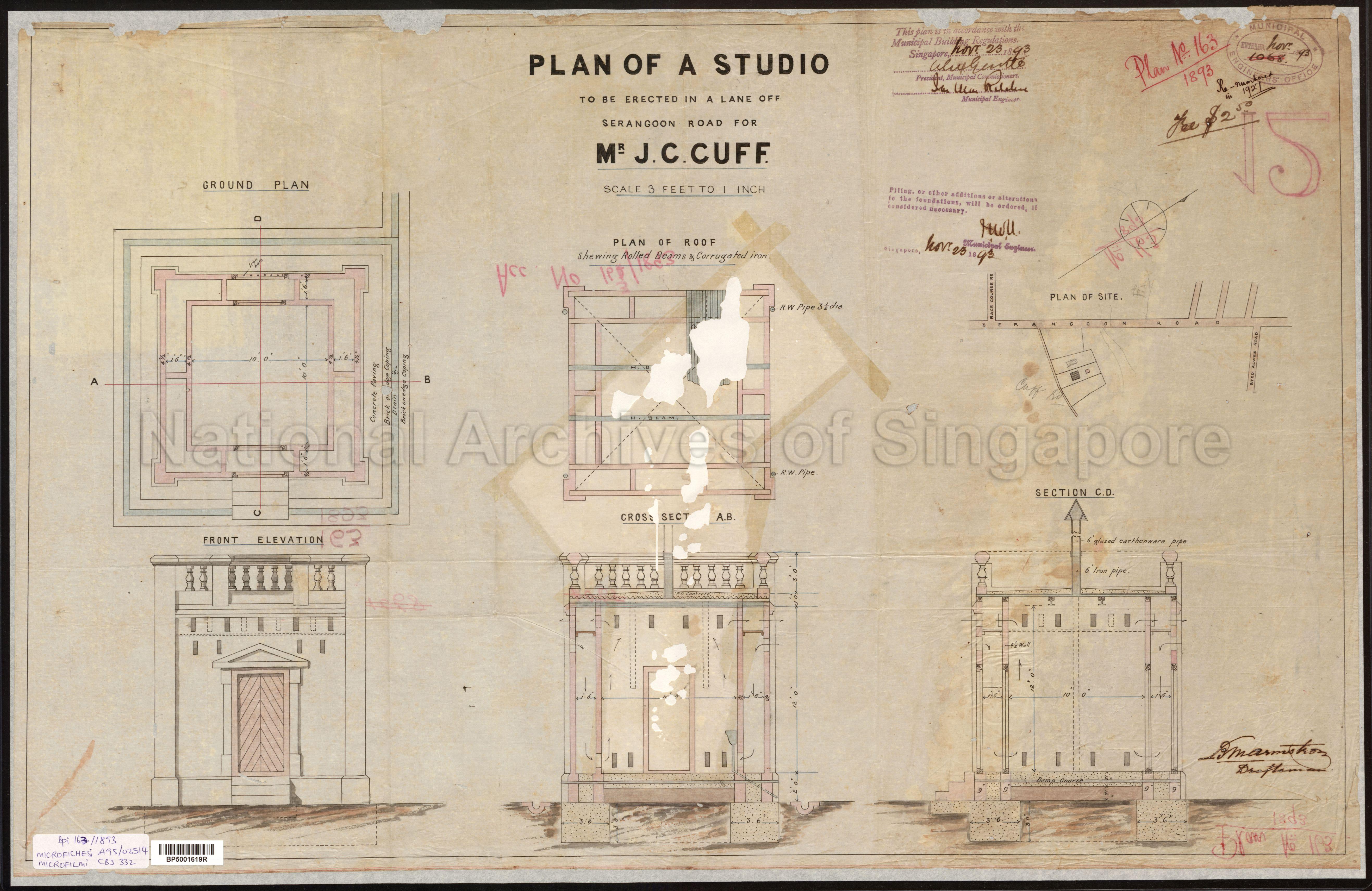 PLAN OF A STUDIO