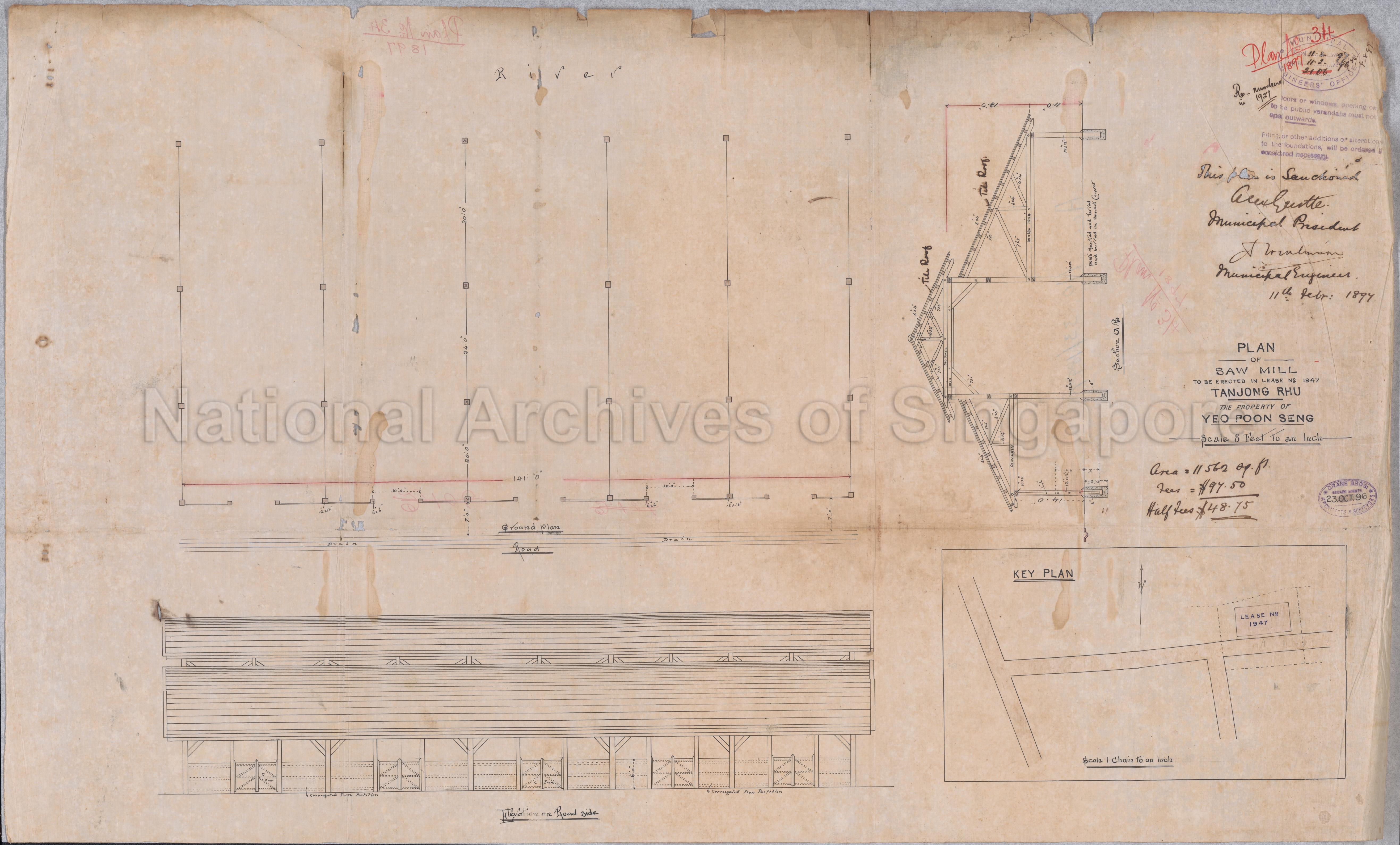 SAWMILL ON PROPERTY, LEASE NO 1947