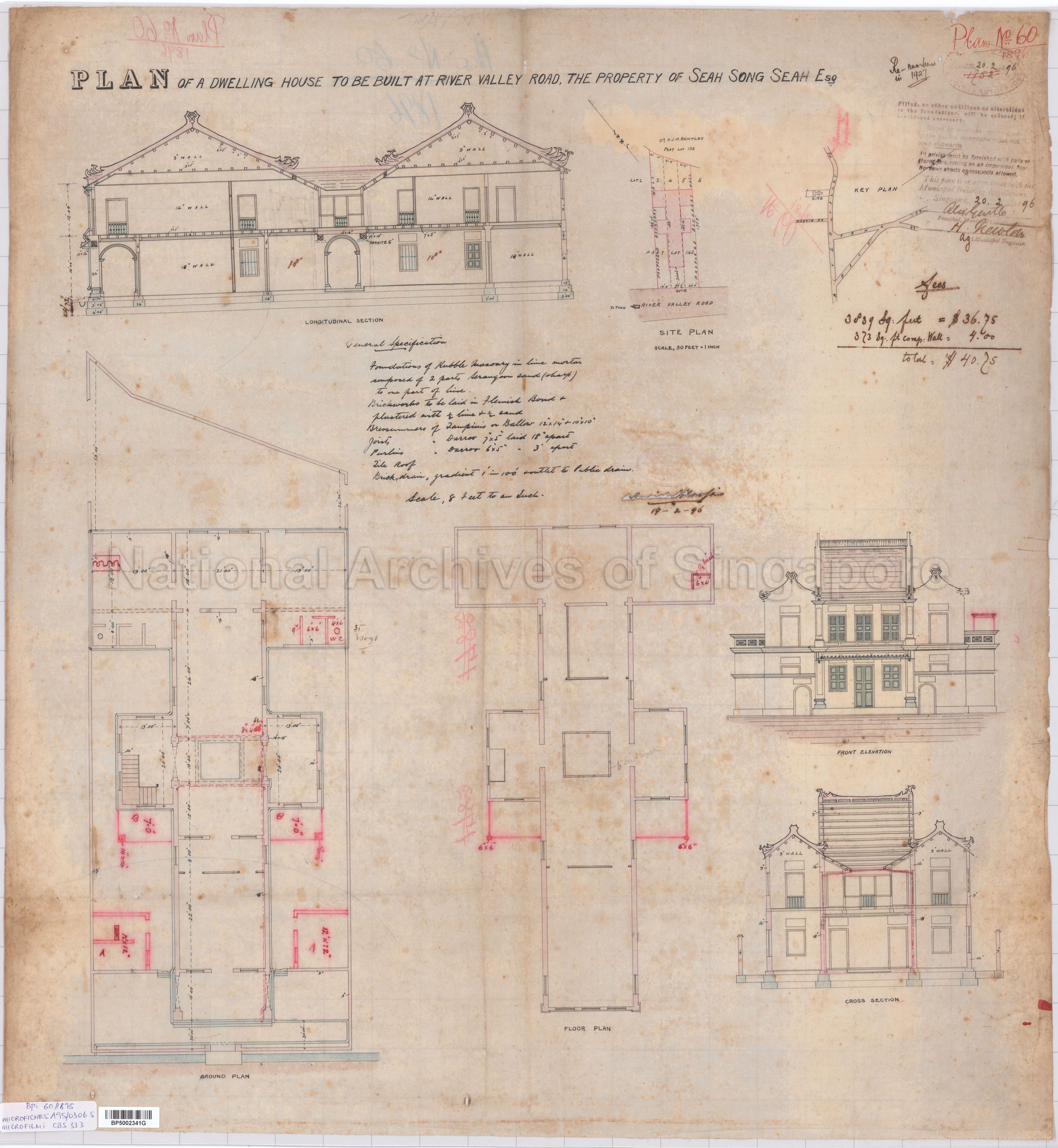 PLAN OF A DWELLING HOUSE