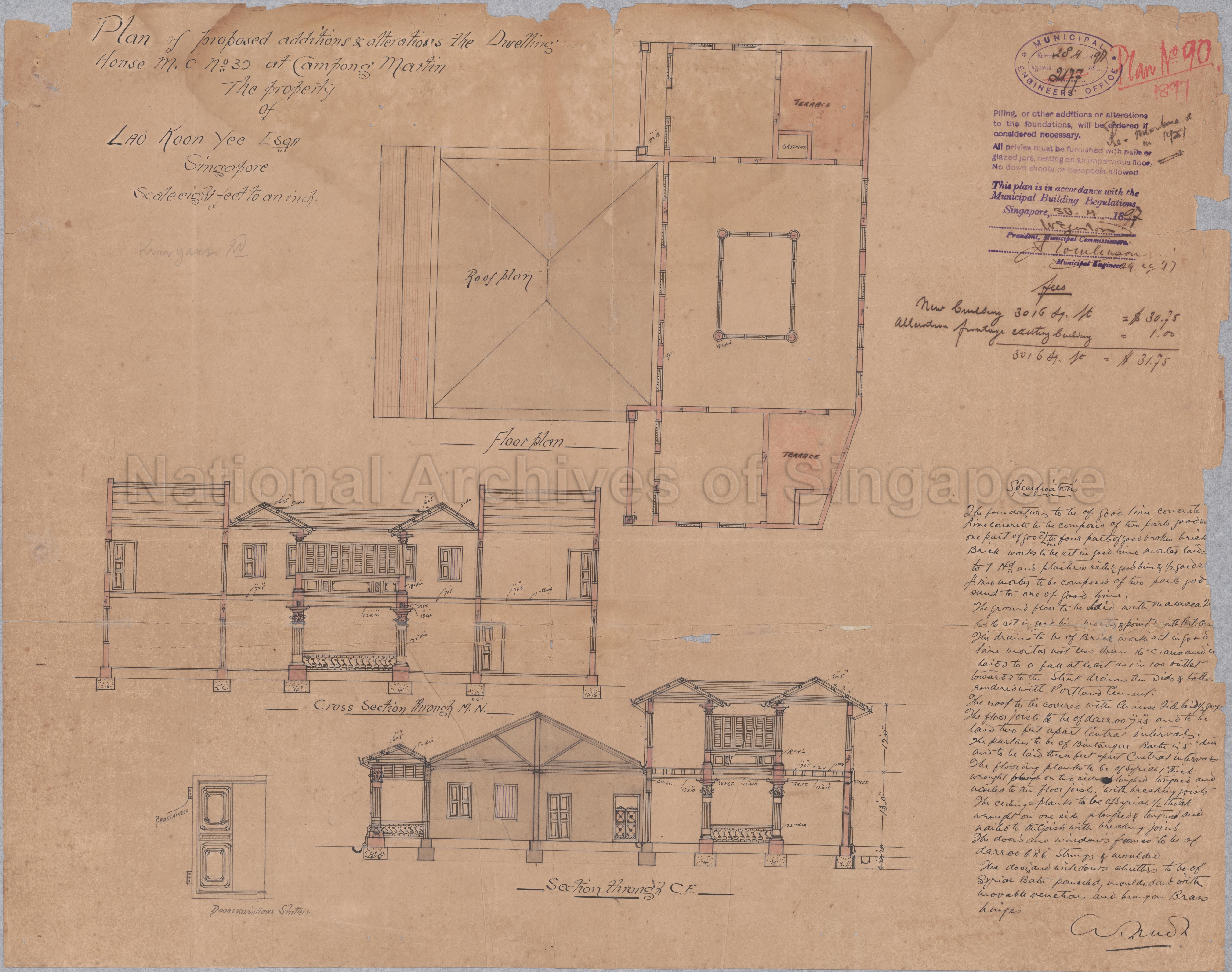 ADDITIONS AND ALTERATIONS TO DWELLING HOUSE, GROUND PLAN,  …