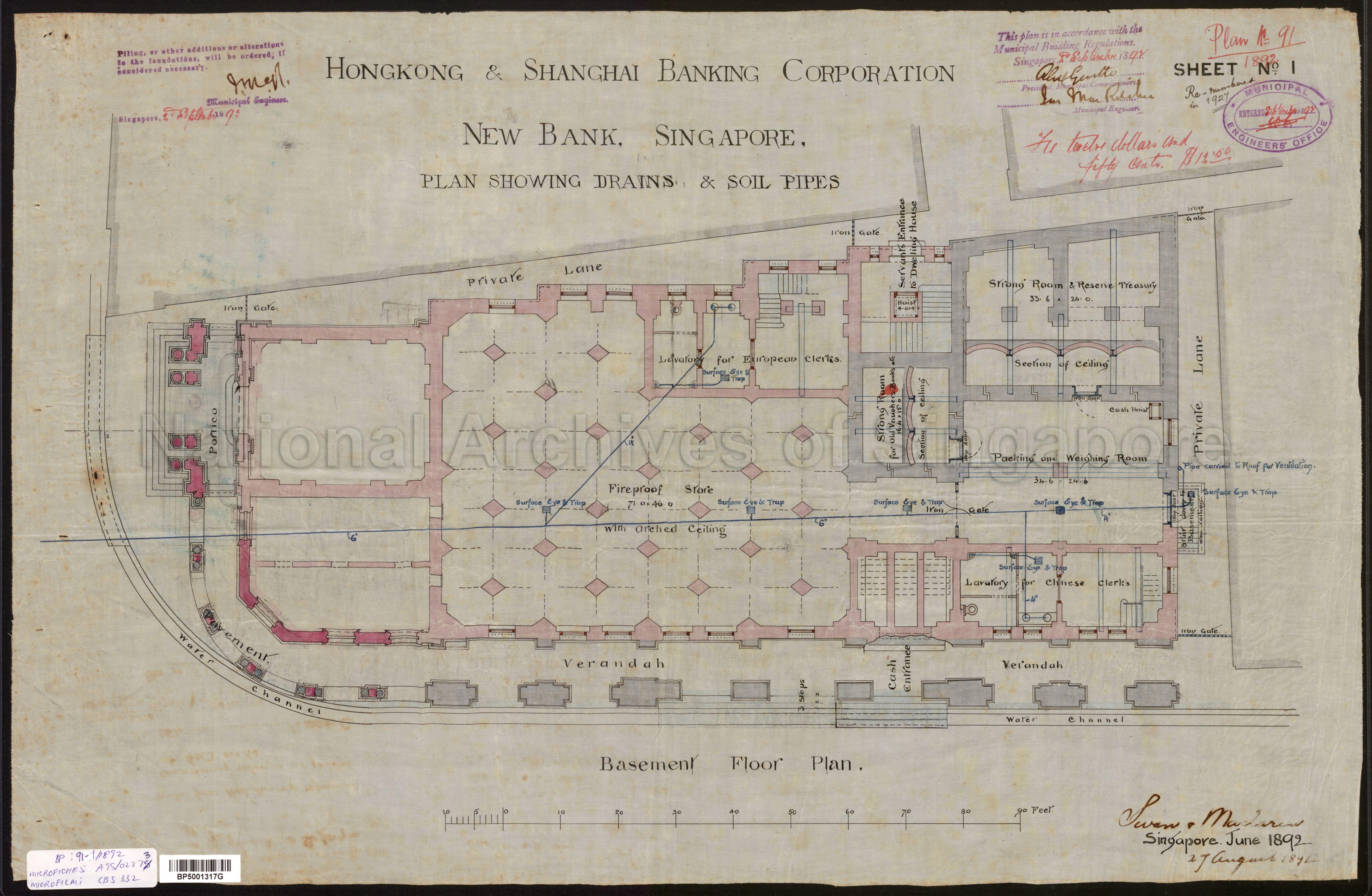 HONG KONG & SHANGHAI BANK CORPORATION - NEW BANK, BASEMENT  …