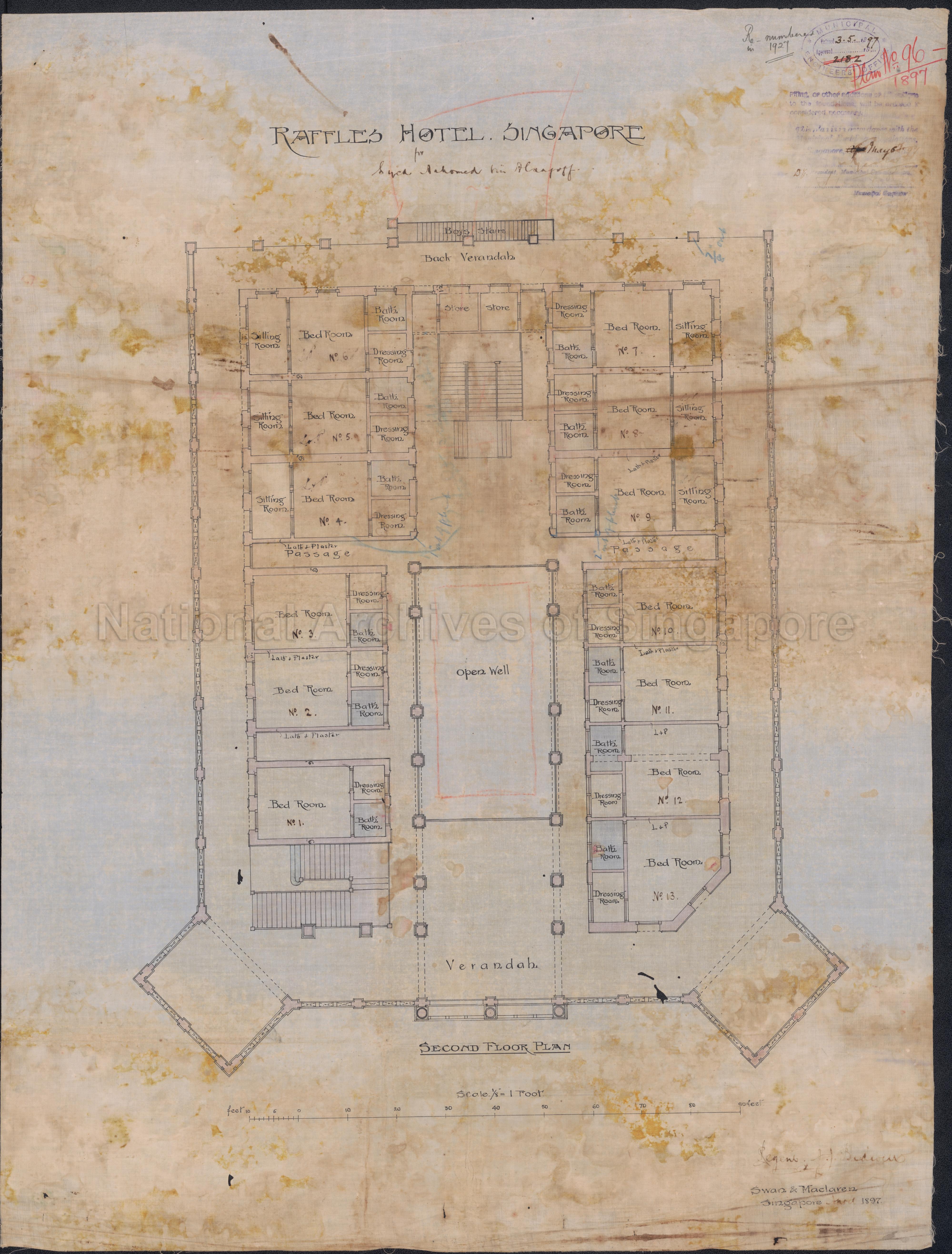 ADDITIONS TO BUILDING, SECOND FLOOR PLAN
