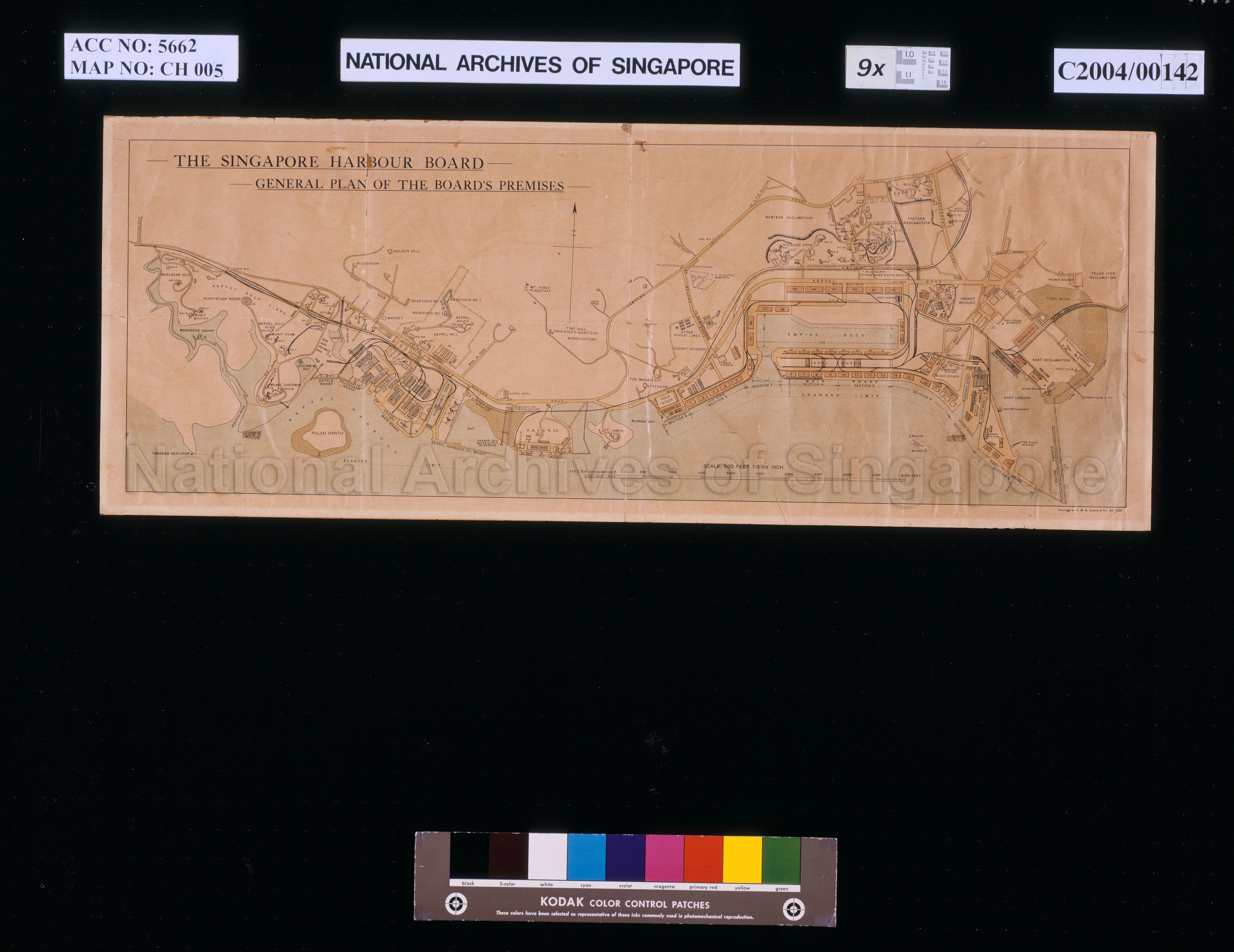 The Singapore Harbour Board. General Plan of the Board's  …