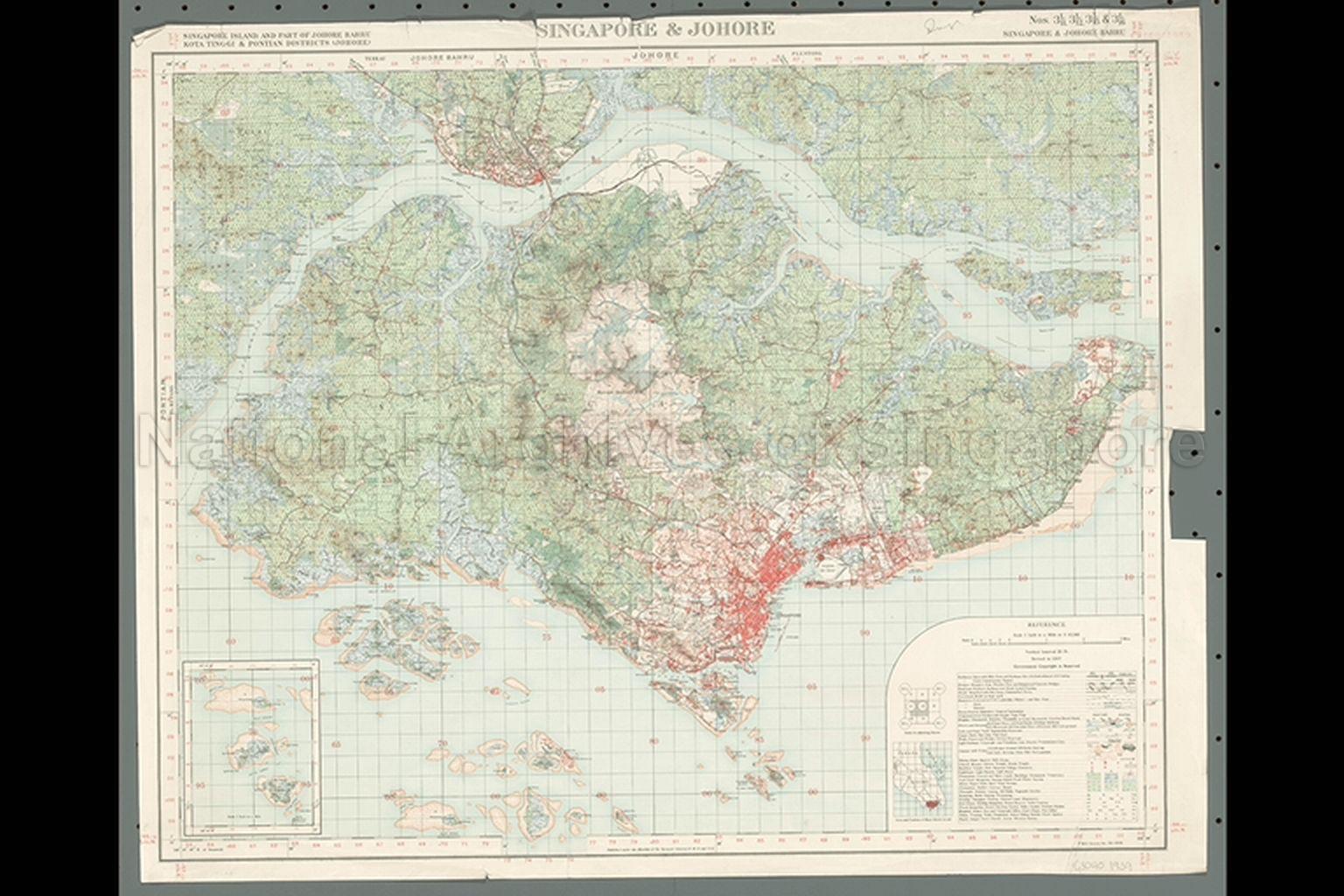 Singapore and Johore. Singapore Island, and Part of Johore  …