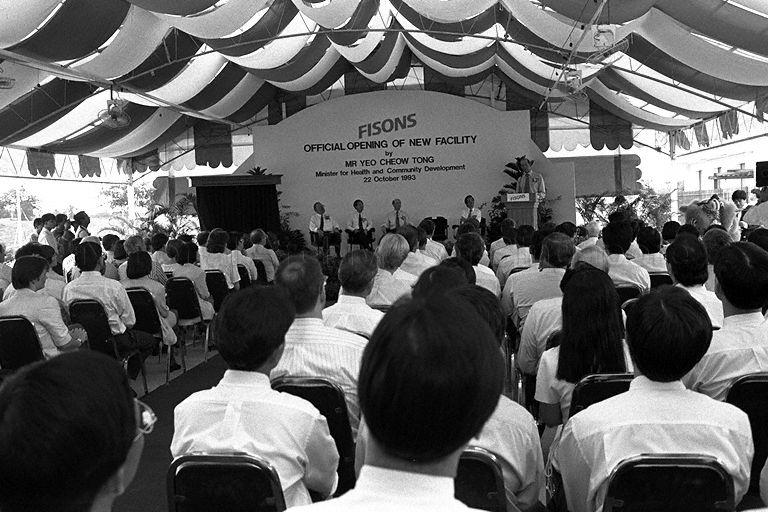Opening of Fisons Pharmaceuticals' plant at No. 61 Gul Circle in Jurong