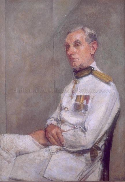 Portrait of Sir John Nicoll (1899-1981), Governor of Singapore (1952-1955), painted by Sir William Goldstream