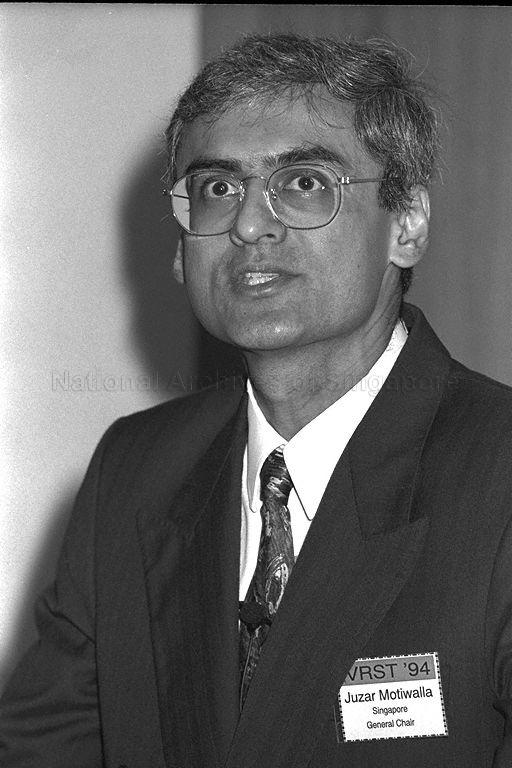 Director of Institute of Systems Science (ISS) Dr Juzar Motiwalla at opening of Conference on Virtual Reality Software and Technology held at ISS