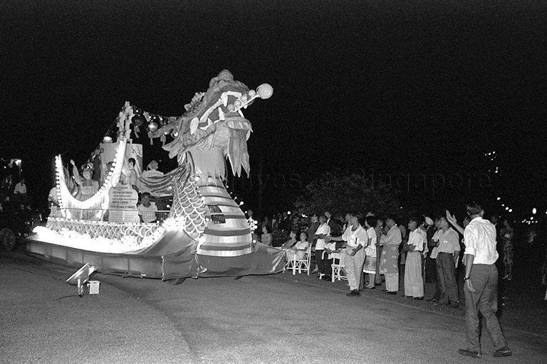 National Day 1963 at the Padang - Float procession