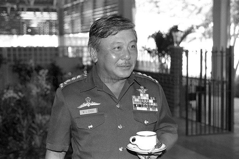 Singapore Armed Forces (SAF) Chief of General Staff Lieutenant-General Winston Choo at Republic of Singapore Air Force's (RSAF) 20th anniversary celebrations held at Paya Lebar Airport