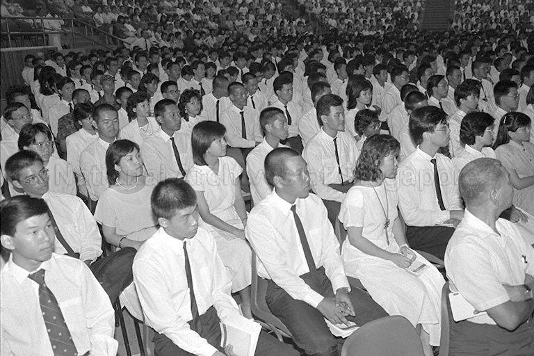 Graduands at Ngee Ann Polytechnic Sixth Graduation ceremony