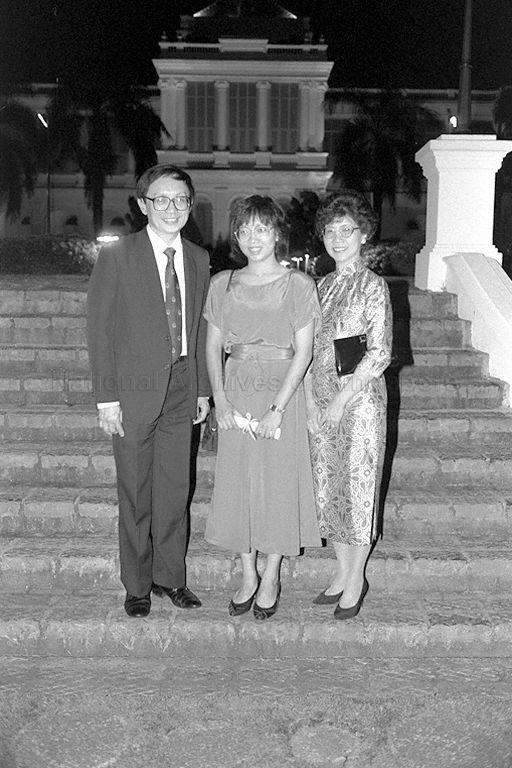 President's Scholar Marion Chia and parents at Istana after the President's Scholarship awards ceremony