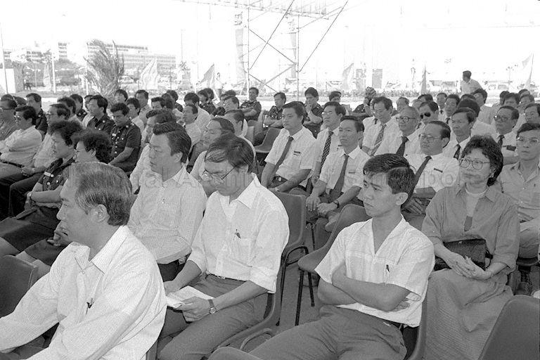View of guests attending opening of Kampong Ubi Driving Test Centre by Minister for Home Affairs and Second Minister for Law Professor S Jayakumar.