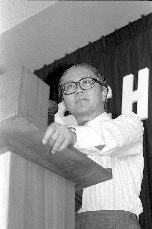 Minister for Education Dr Tony Tan Keng Yam delivering speech during official opening of St Nicholas Girls' School.