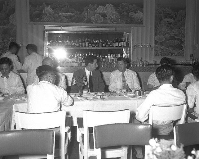 Edward Prentice (third from right), Manager of International