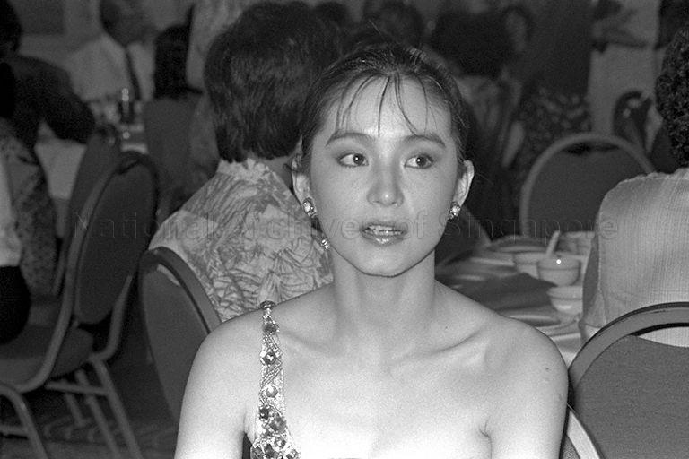 Taiwan celebrity Lin Ching Hsia at the Singapore Leprosy Relief Association's 31st anniversary charity dinner and variety show held at Dynasty Hotel