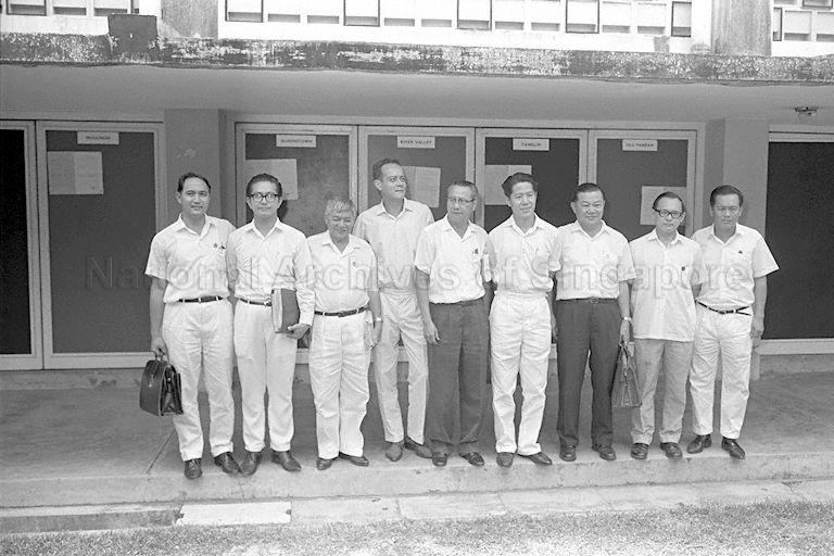 General Election candidates from People's Action Party in a group photograph taken during Nomination Day at Monk's Hill Secondary School