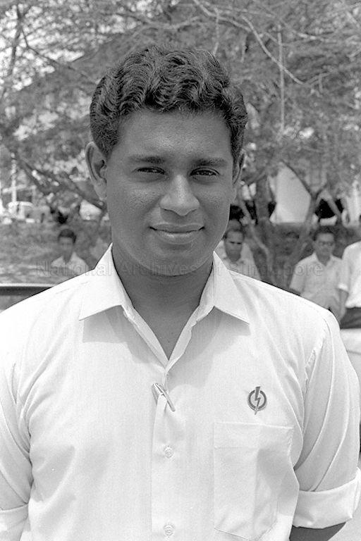People's Action Party candidate for Bukit Panjang P Selvadurai at Bukit Panjang nomination centre