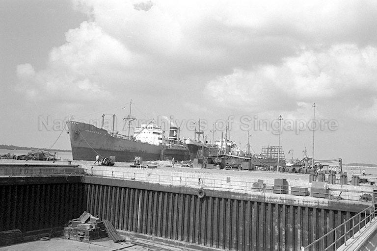 Jurong Shipyard's present drydock with a 90,000 deadweight ton capacity and a floating drydock of 2,500 deadweight capacity