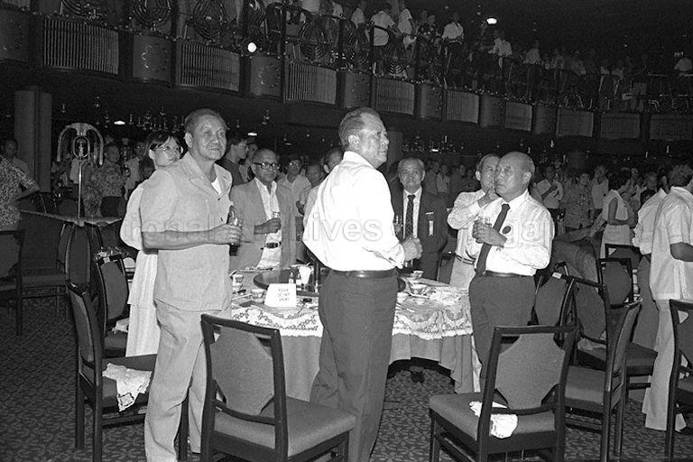 Guests at Tanjong Pagar constituency National Day dinner at Neptune Theatre Restaurant. Prime Minister and Member of Parliament for Tanjong Pagar Lee Kuan Yew also attended the dinner.