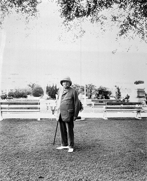 Former Premier of France, Georges Clemenceau, during his visit to Singapore