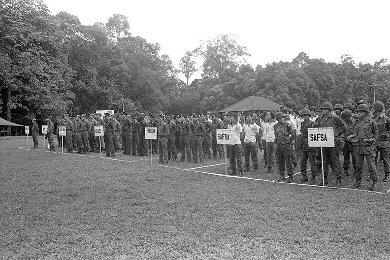 Singapore Armed Forces (SAF) small arms shooting competition at Nee Soon range