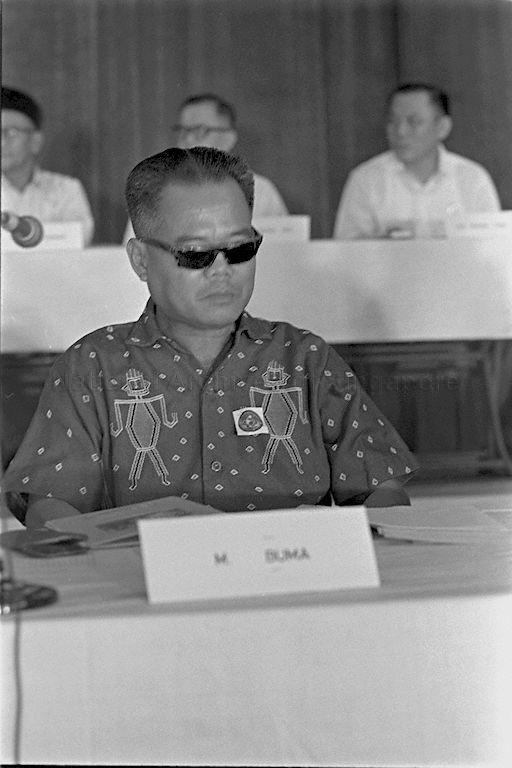 Chairman of Machinda Party of Sarawak Michael Buma attending Malaysian Solidarity Convention at National Theatre