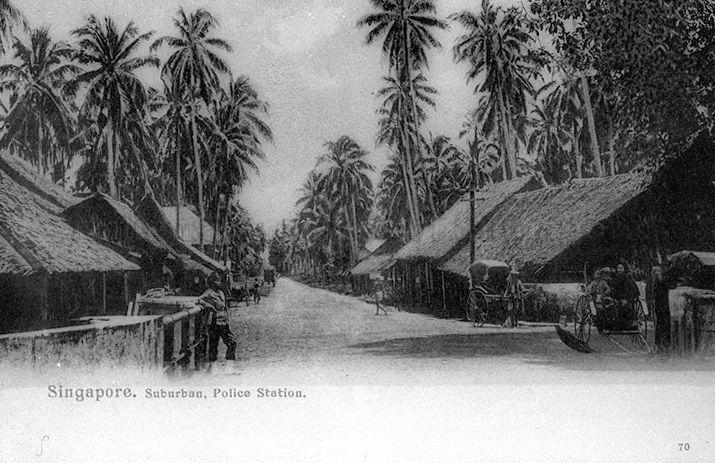 Pasir Panjang Road, near the junction with Clementi Road, with the police station on the left