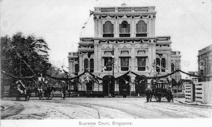 Old Court House, currently The Arts House, Singapore. Built in 1827 by G D Coleman as a residence, it was rented to the government to use as Supreme Court until 1939.